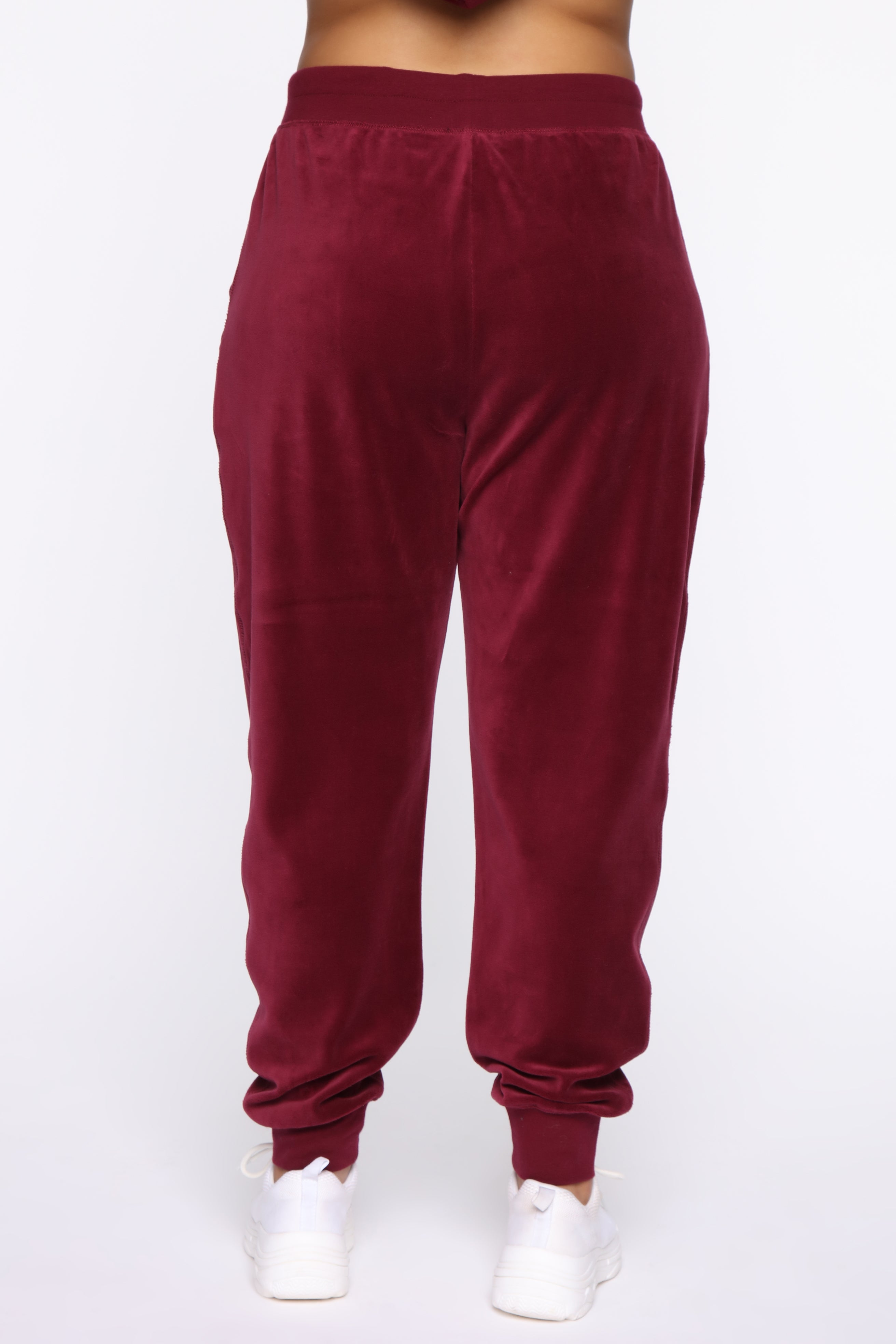 The Original Trendsetter Velour Set - Burgundy
