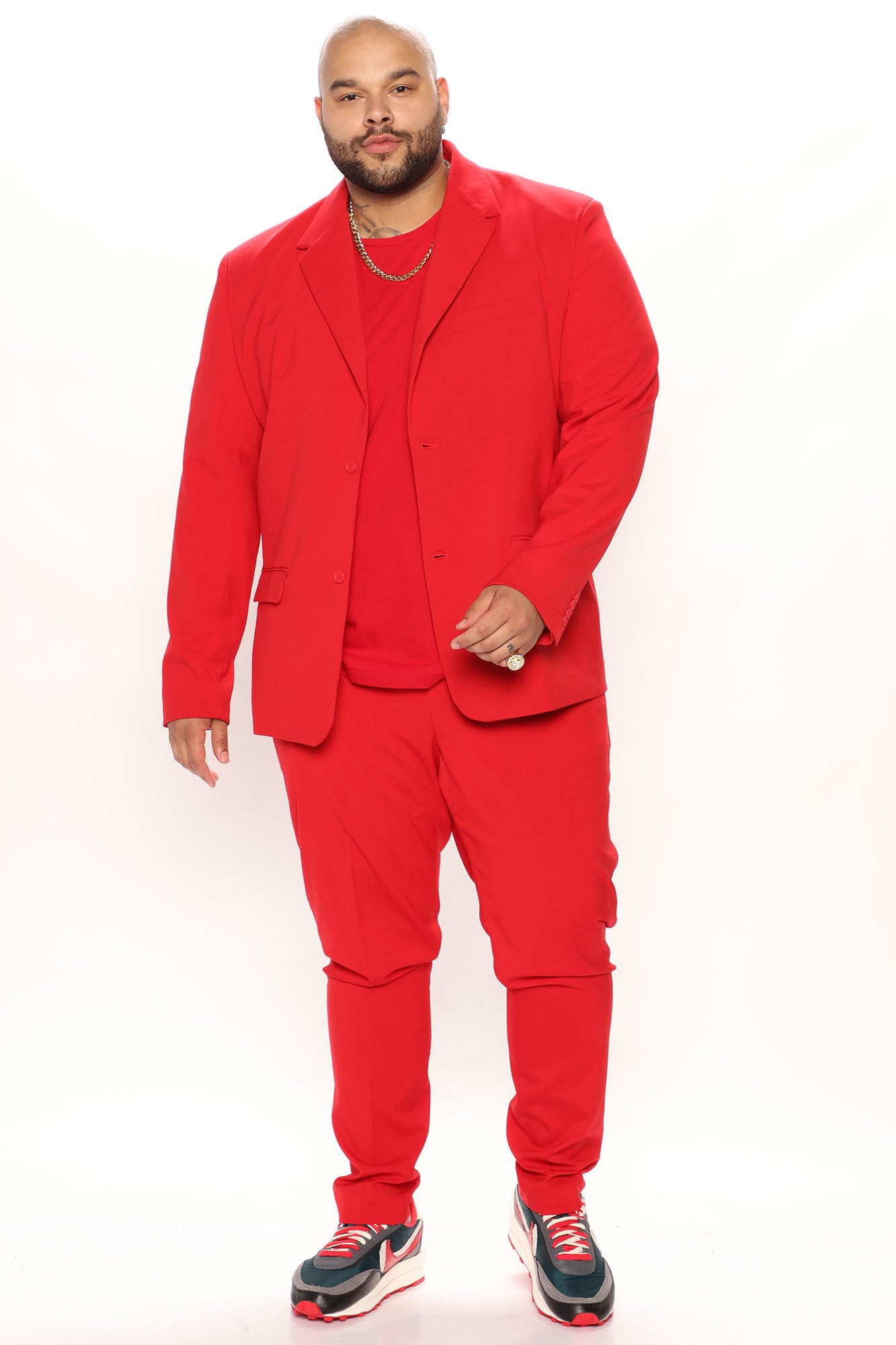 The Modern Stretch Slim Trouser - Red