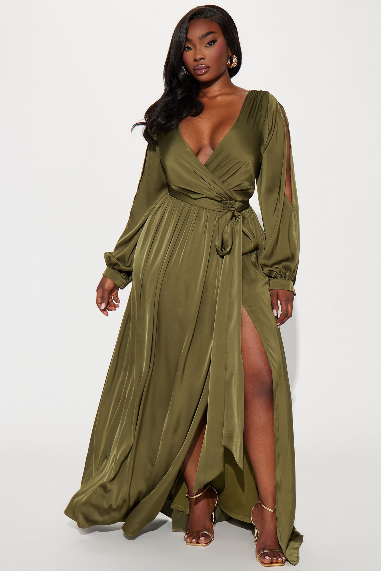 Belle Maxi Dress - Olive