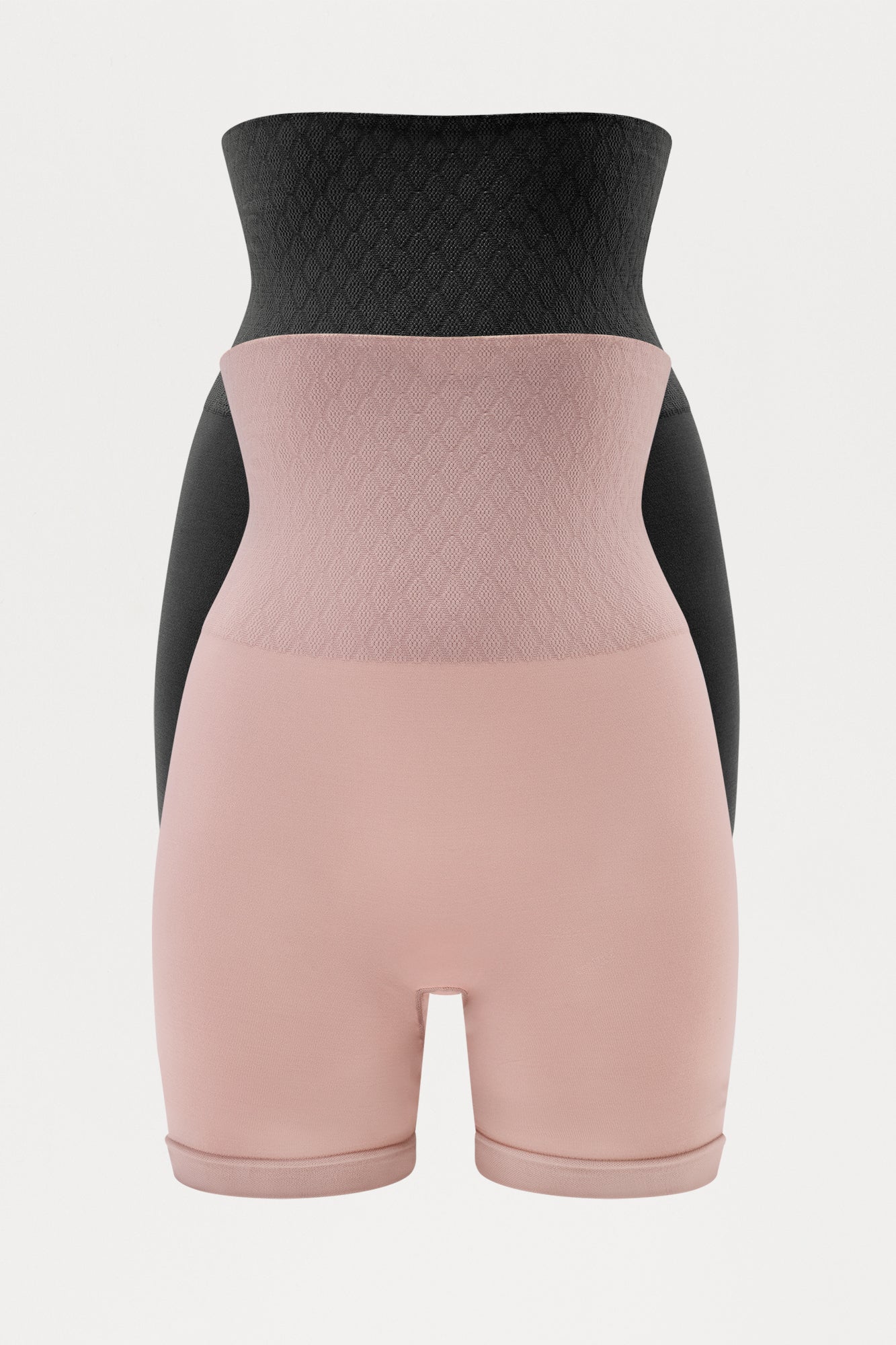 Body Moves Compression Shapewear Short 2 Pack - Black/Brown