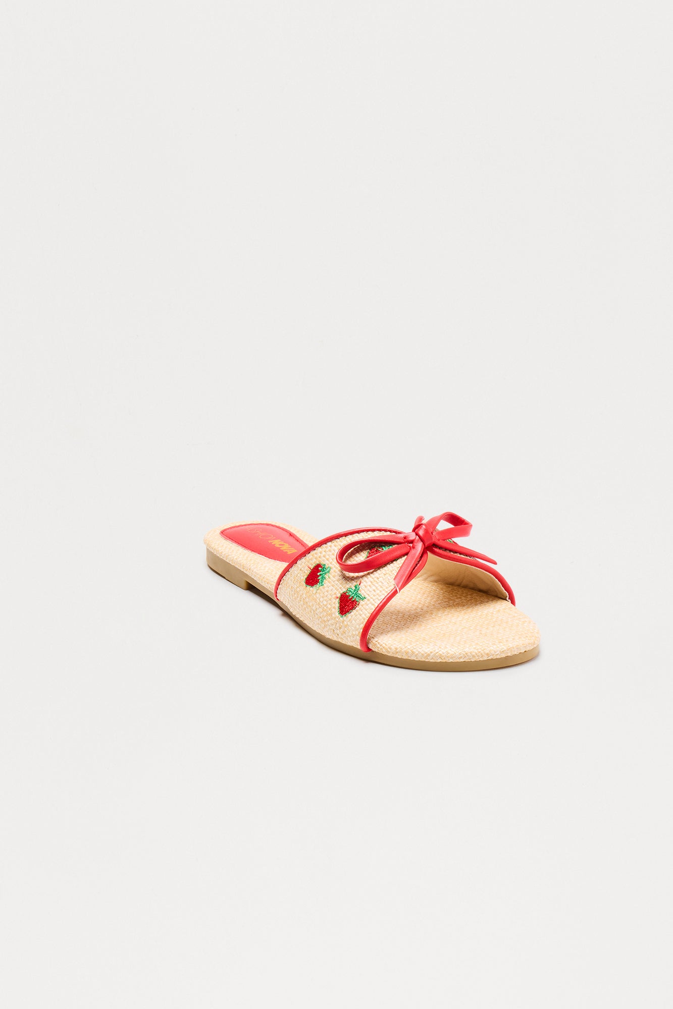 Fruity Bow Sandals - Natural