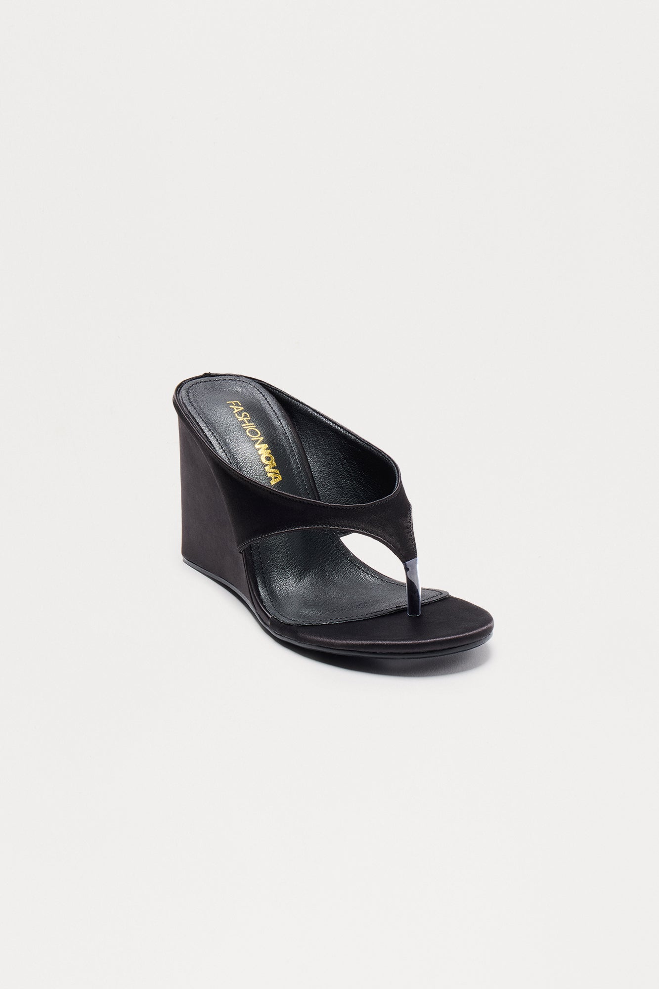 Simona Thong Wedges - Black
