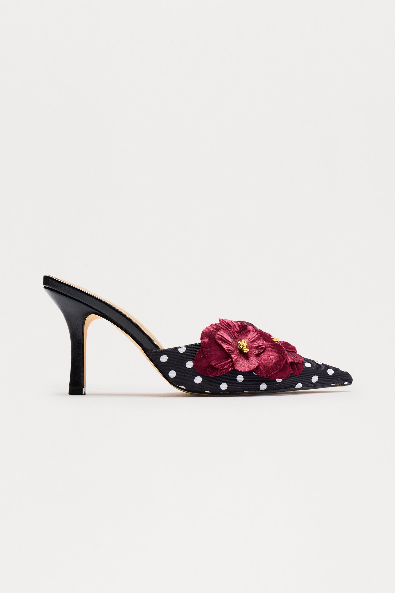 Sweet Flower Pumps - Black/combo