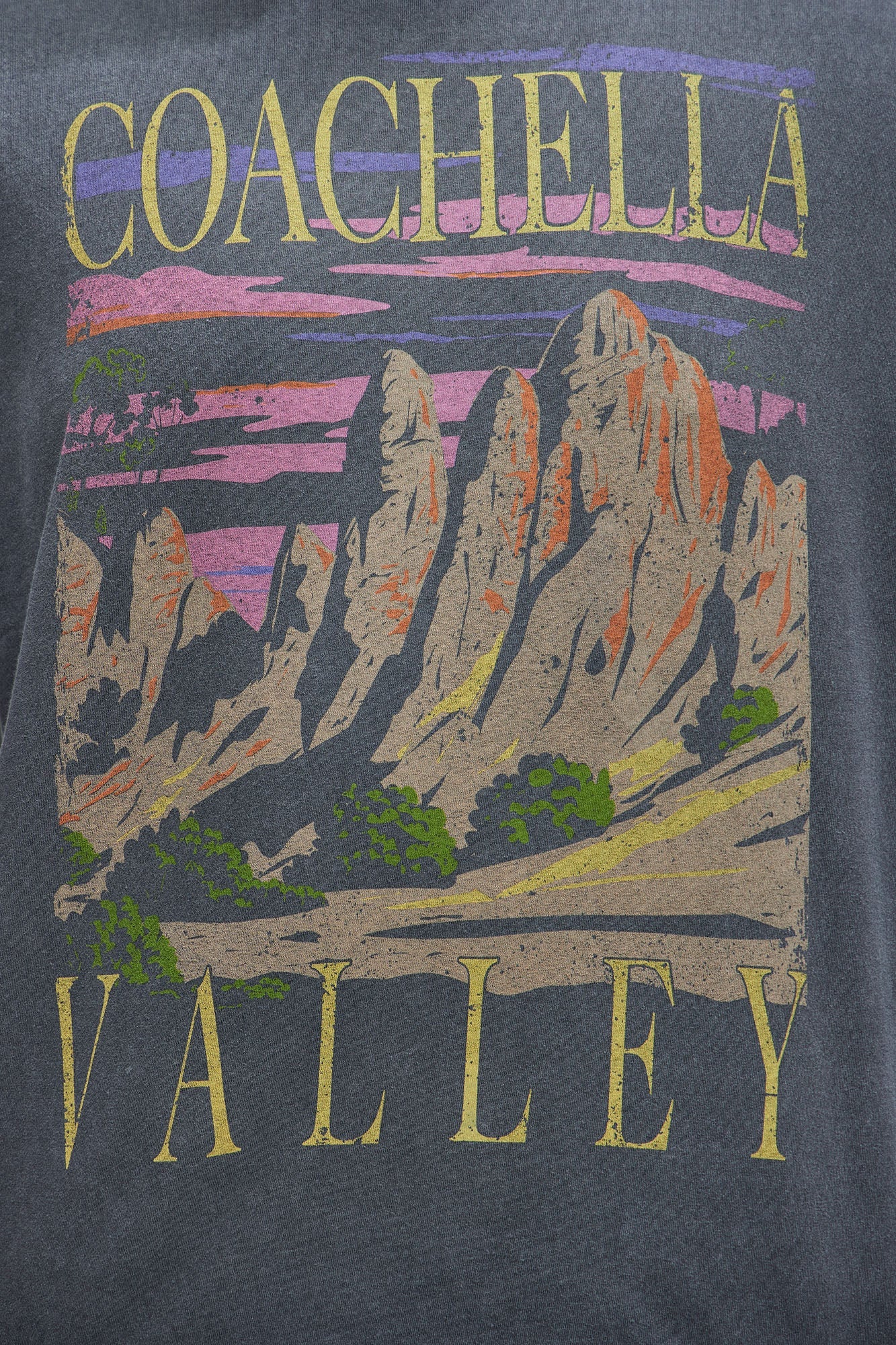 Coachella Valley Short Sleeve Tee - Charcoal