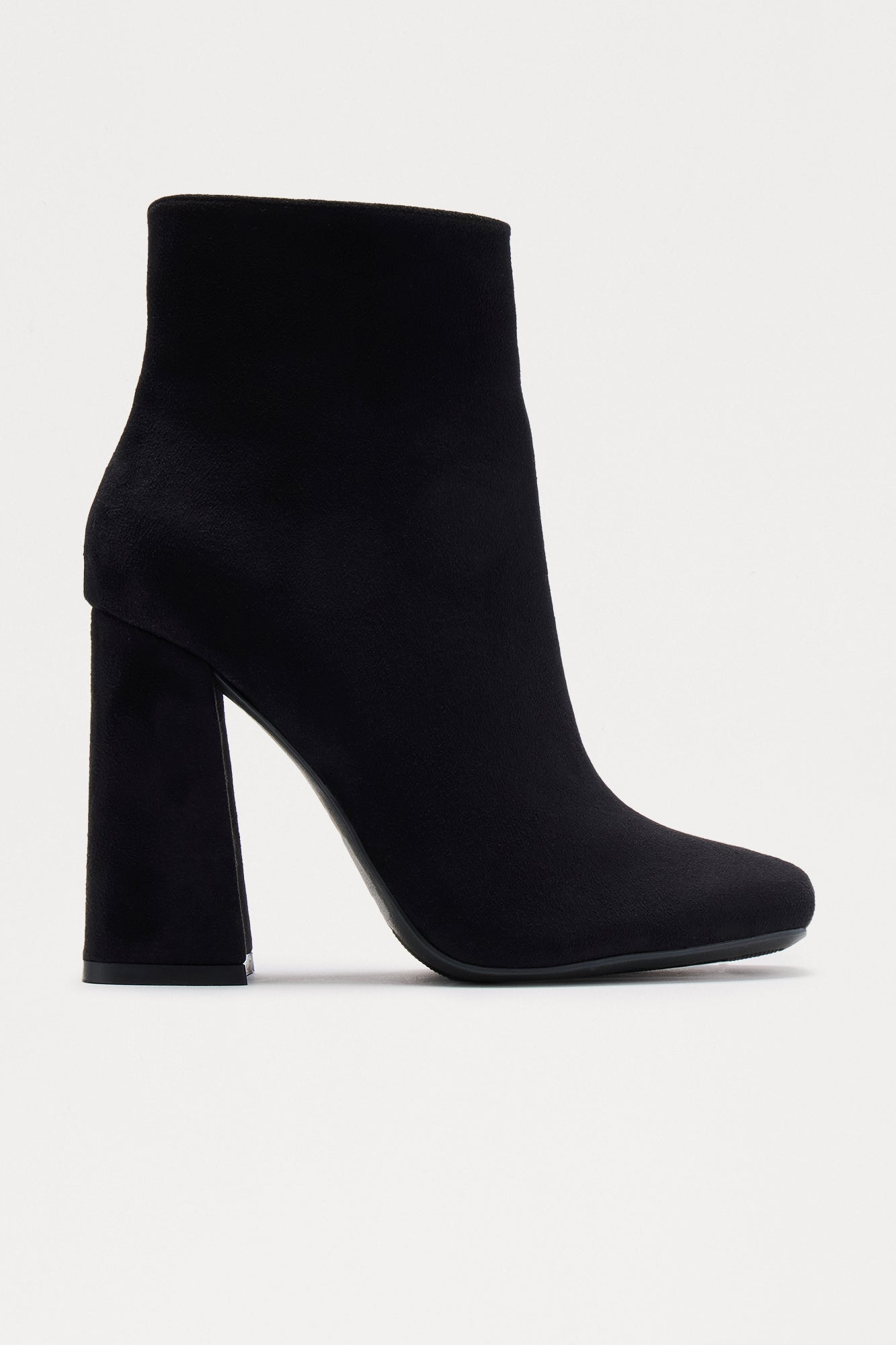 Jonas Block Heel Booties - Black/Black