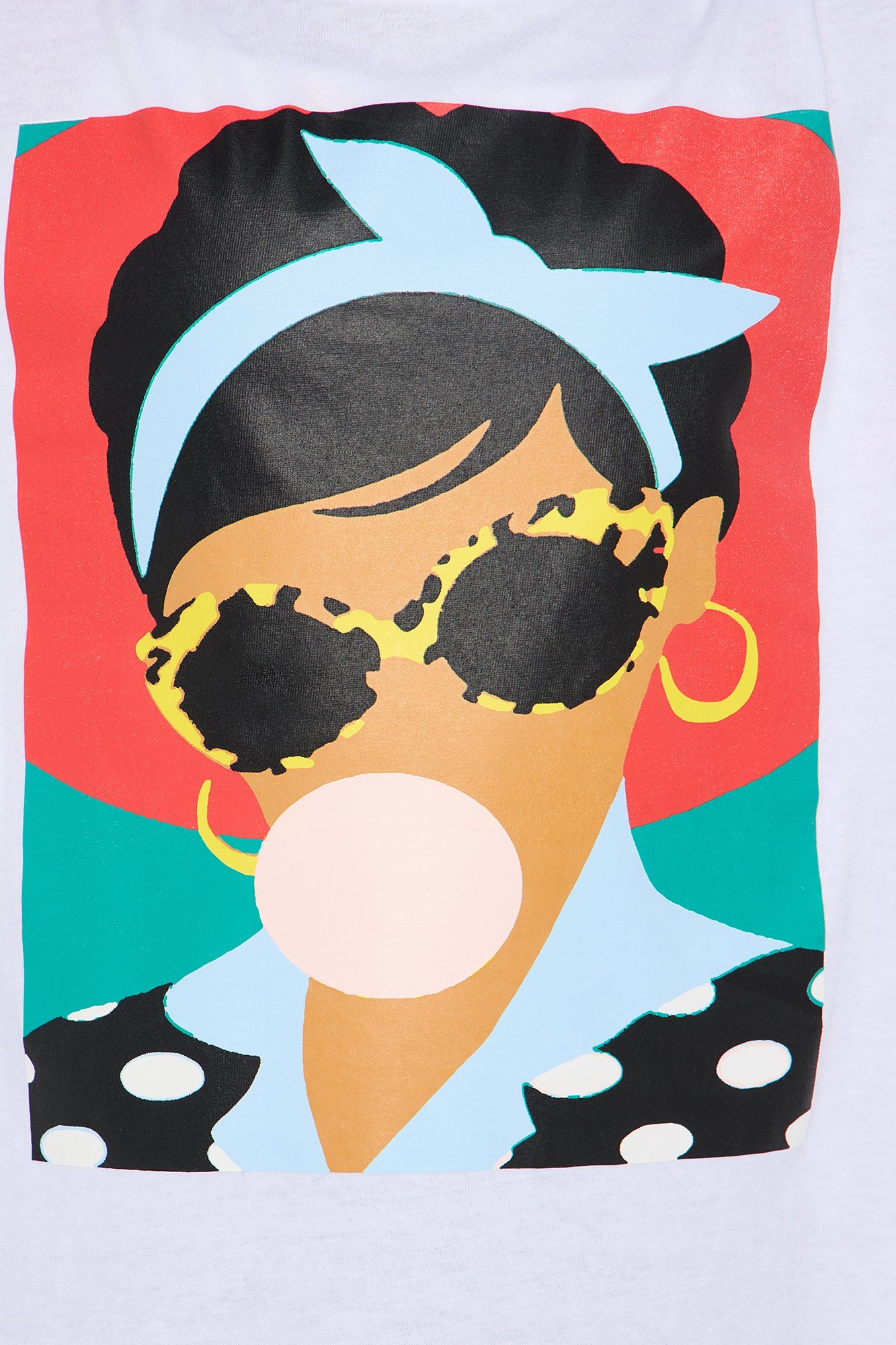 Mini Posh Bubblegum Short Sleeve Tee - White