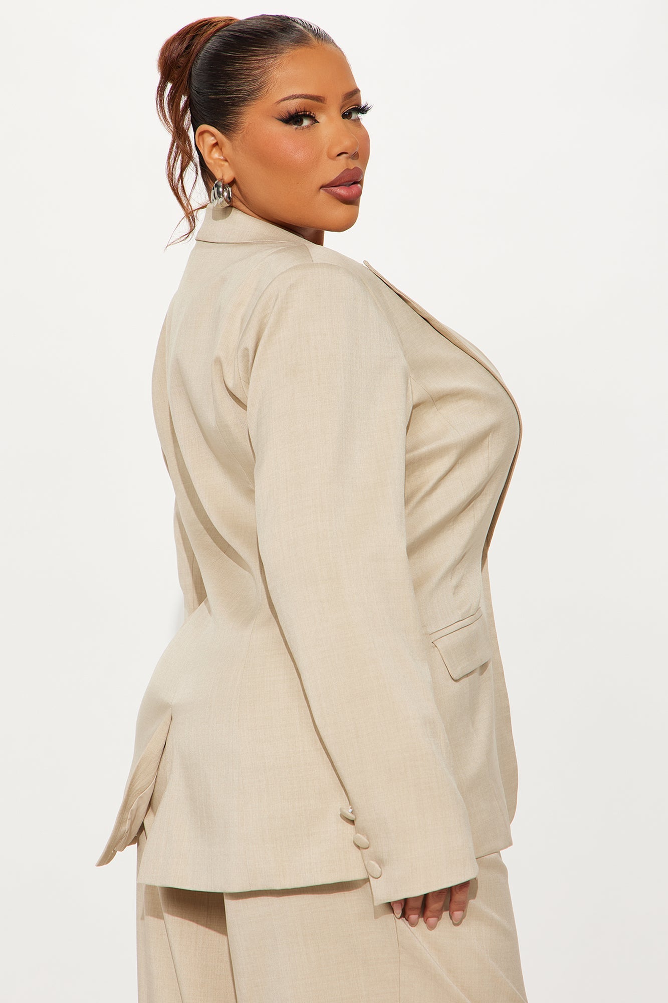 Gianna Fitted Blazer - Tan