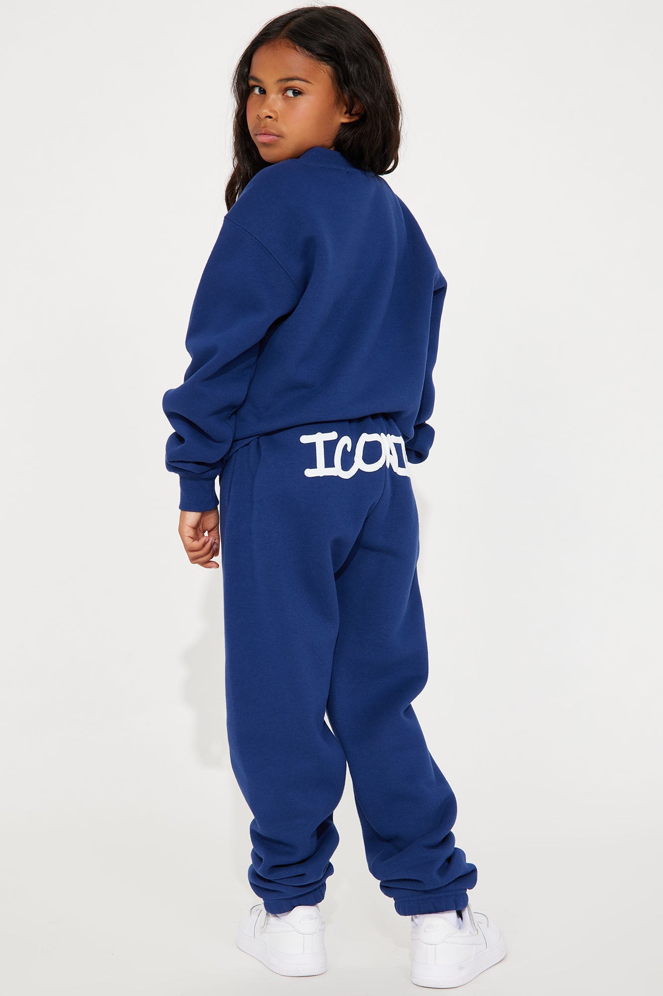 Mini Iconic Sweatpant Set - Navy