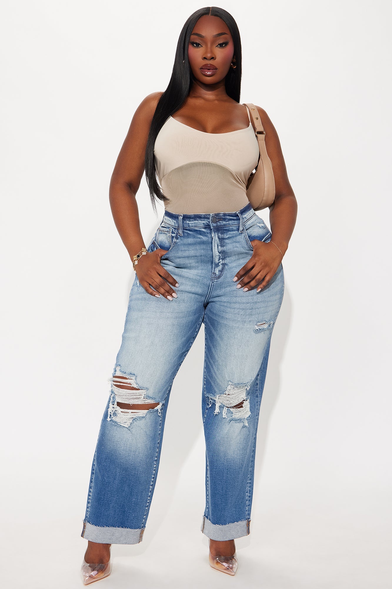 Calypso Sheer Mesh Bodysuit - Mocha