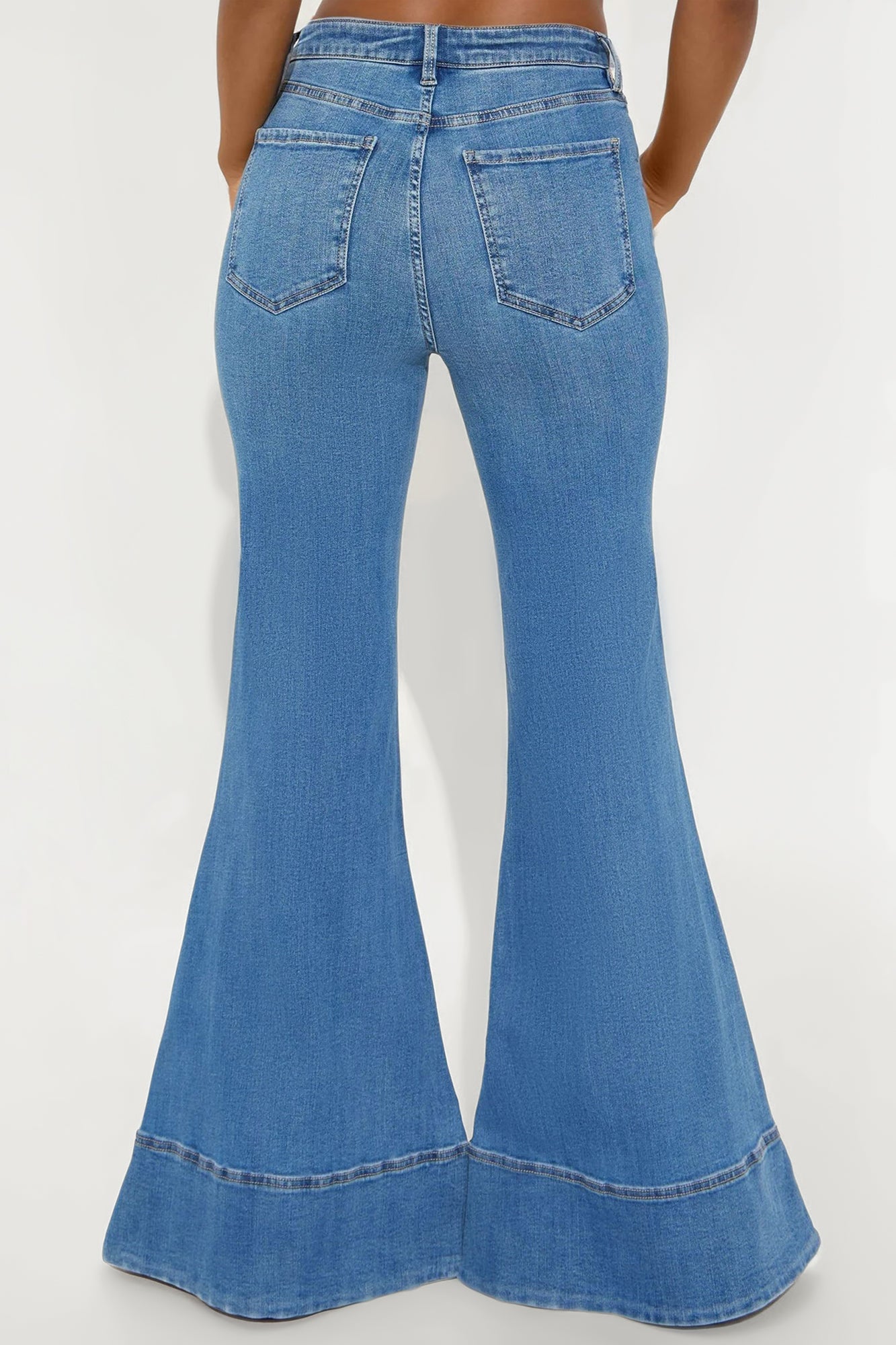 Keep It Real Extreme Flare Jeans - Medium Wash