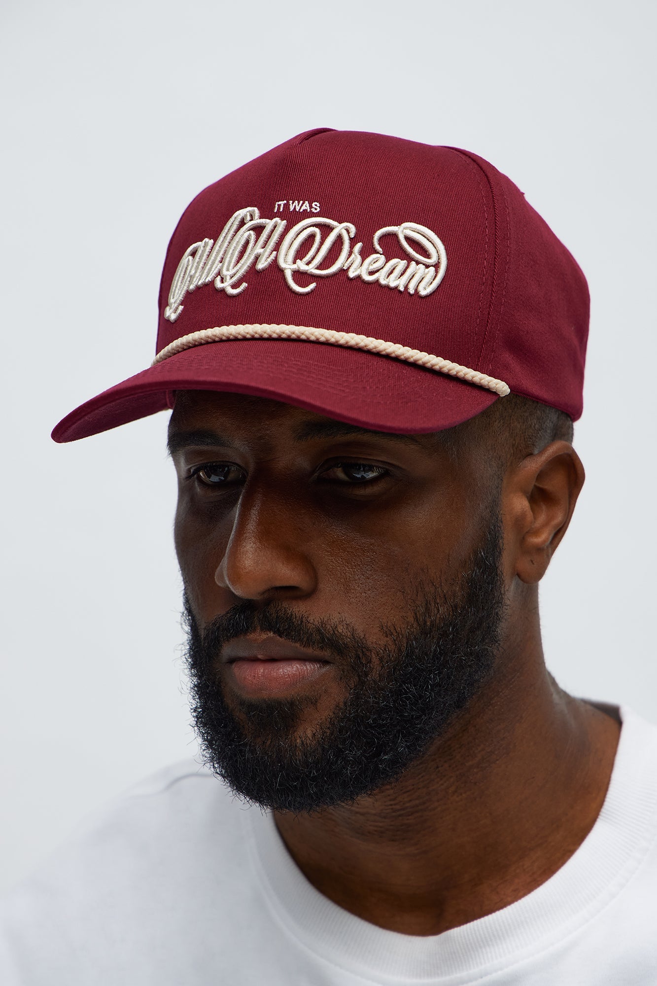 All A Dream Structured Snapback Hat - Burgundy