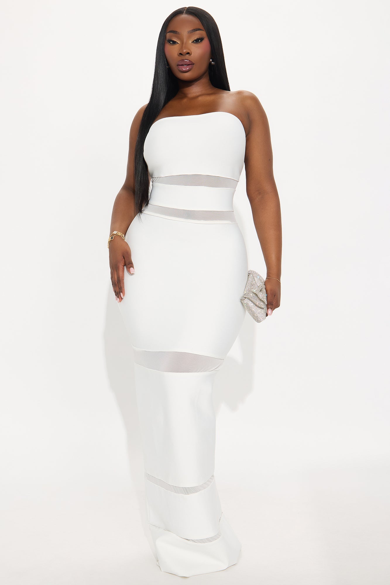 All Yours Bandage Maxi Dress - White