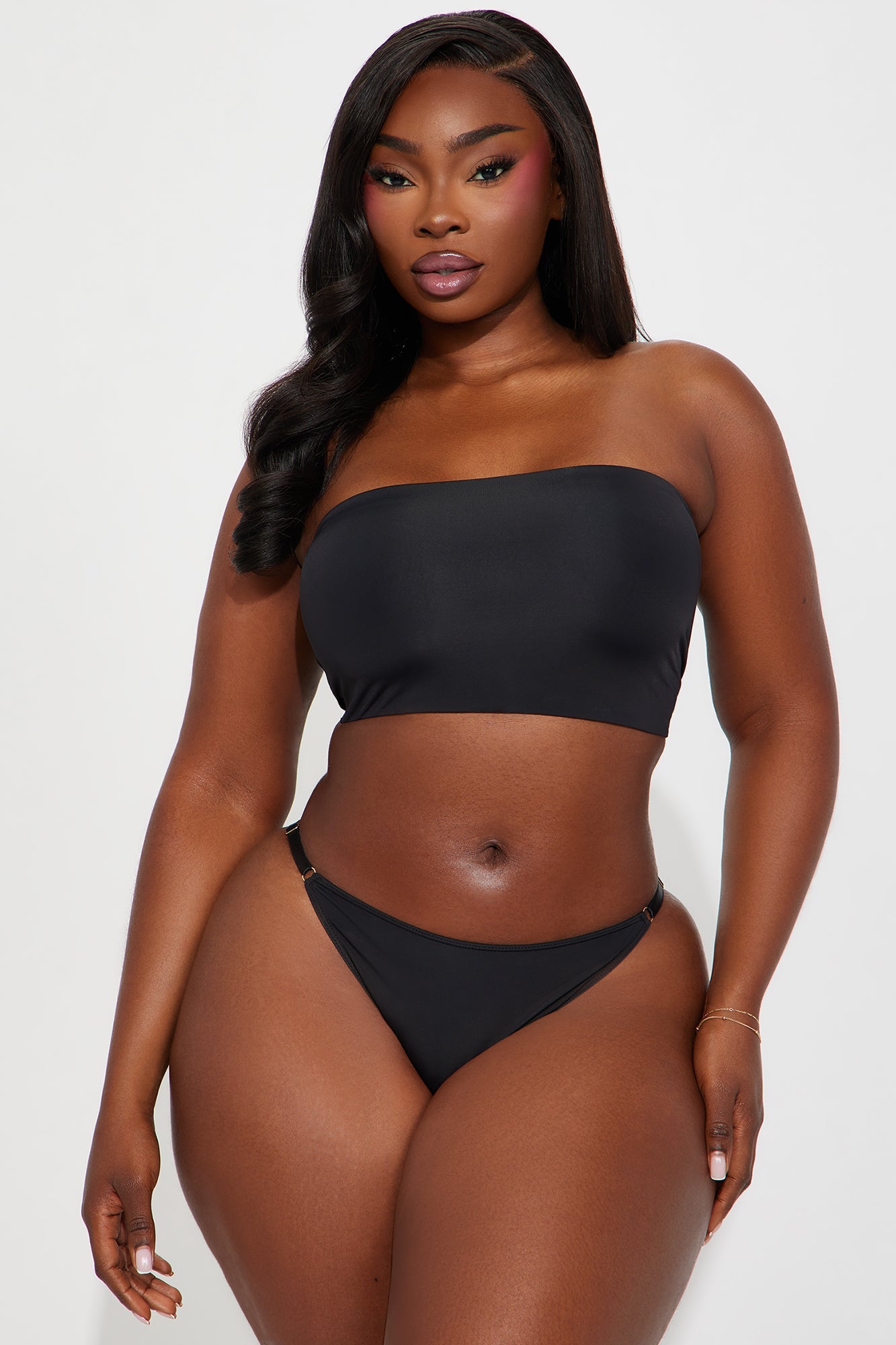 Nova Microfiber Bandeau Bralette - Black