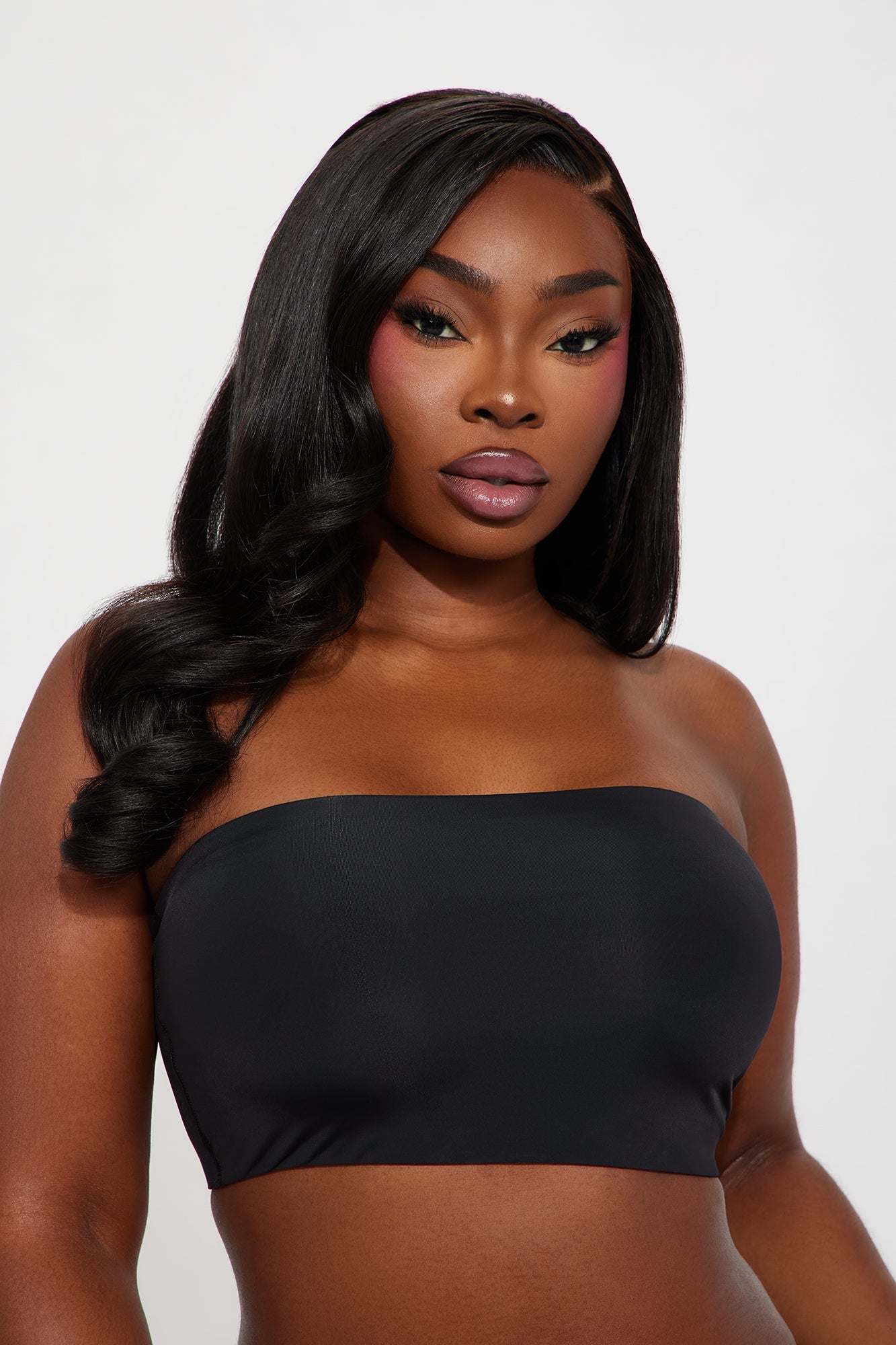 Nova Microfiber Bandeau Bralette - Black