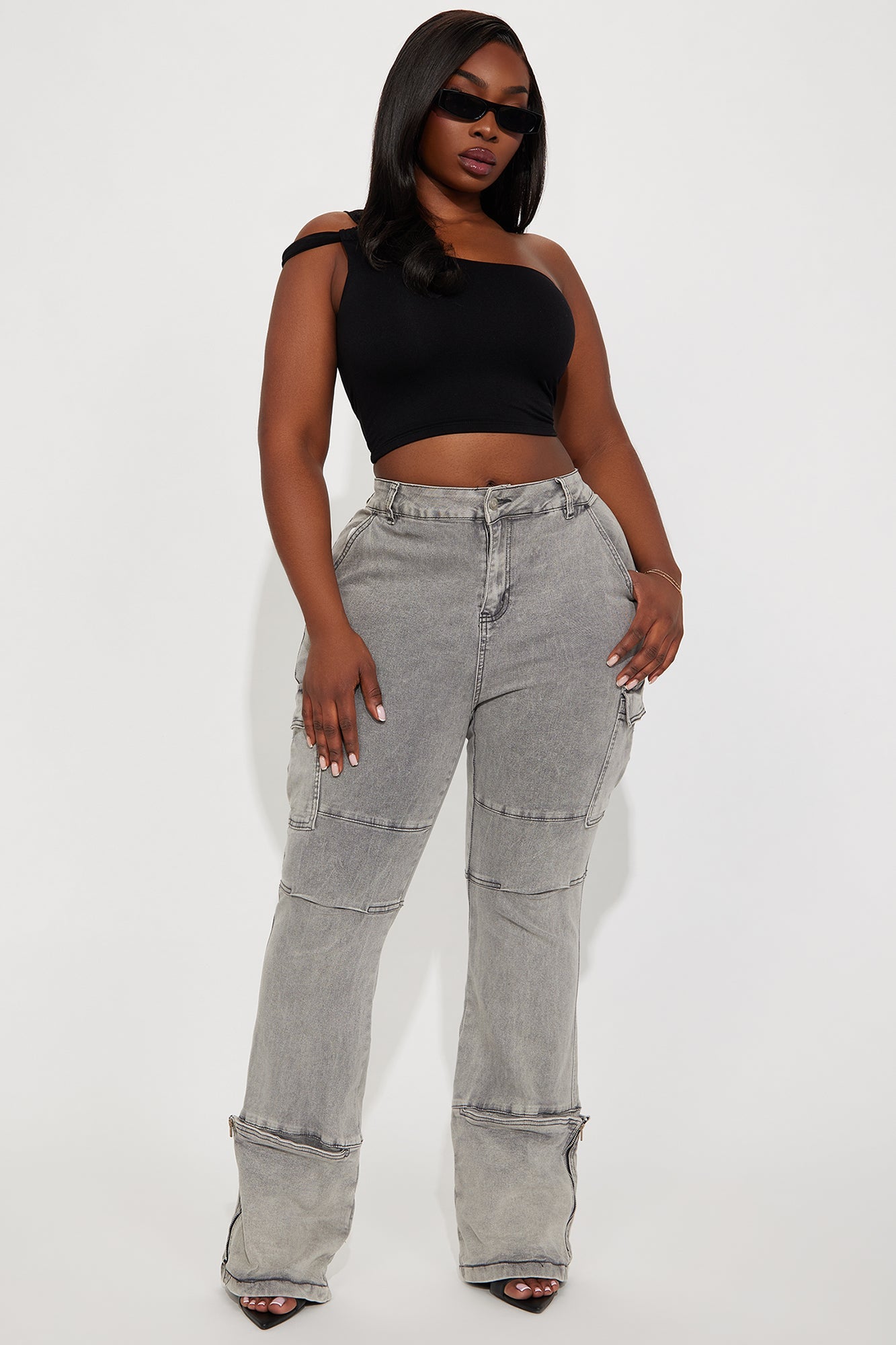 Camden Cargo Utility Jeans - Grey