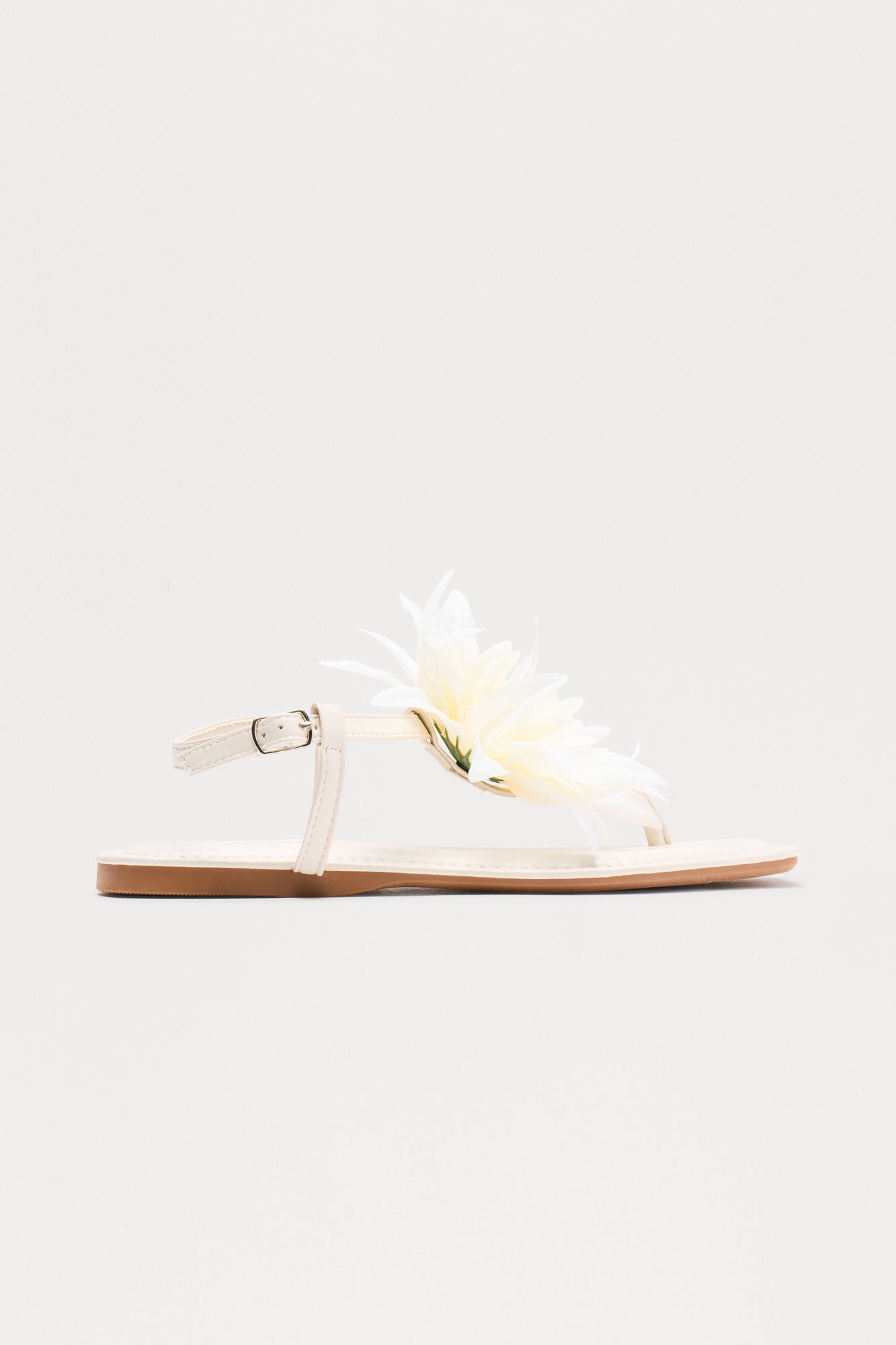 Joyful Flower Slingback Sandals - Ivory