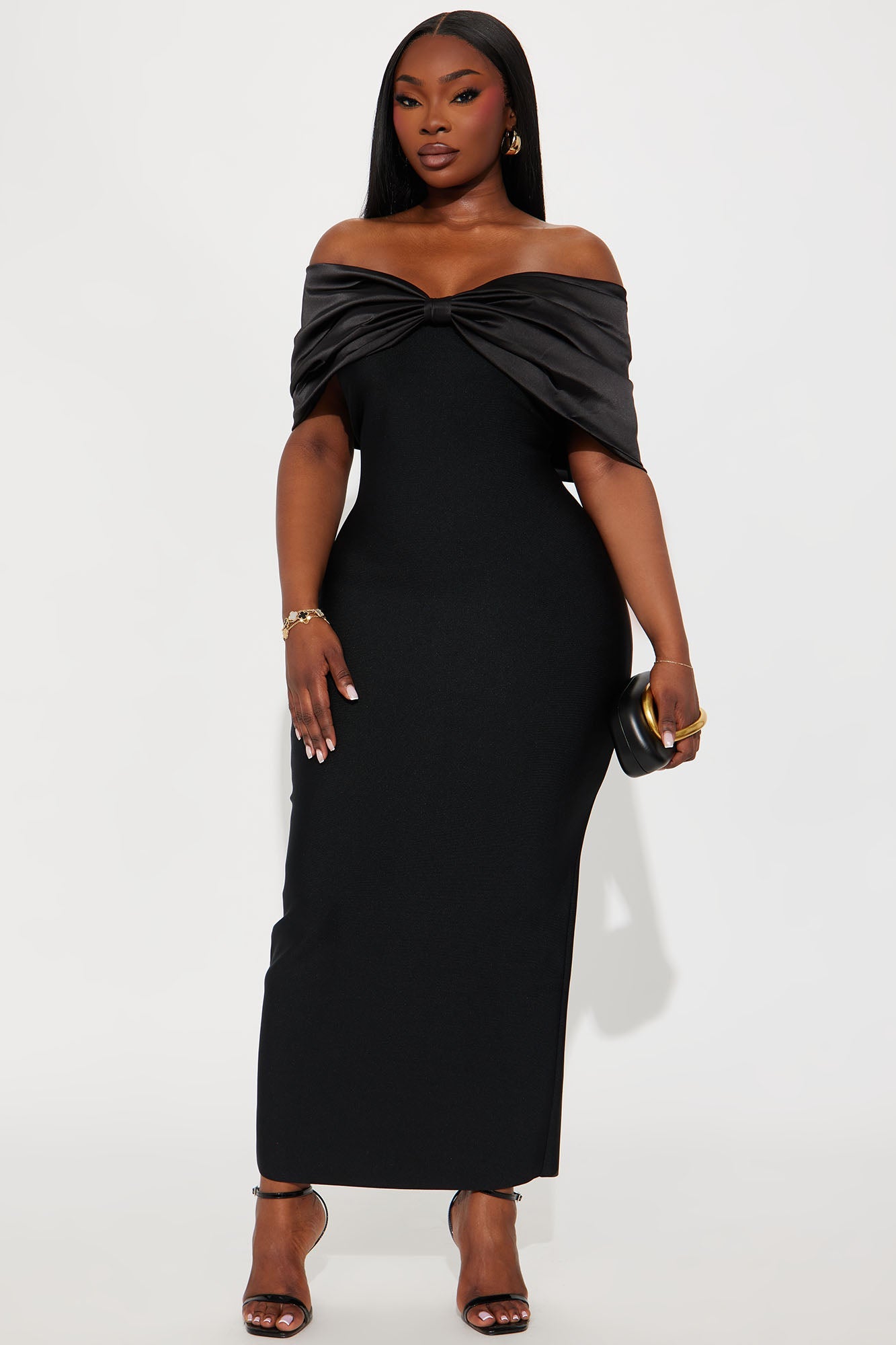 Pretty Privilege Bandage Midi Dress - Black