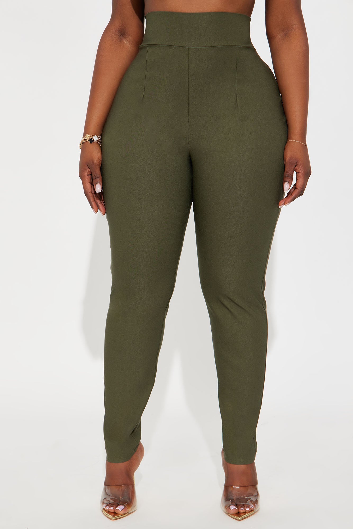 Venetian High Rise Pants - Olive
