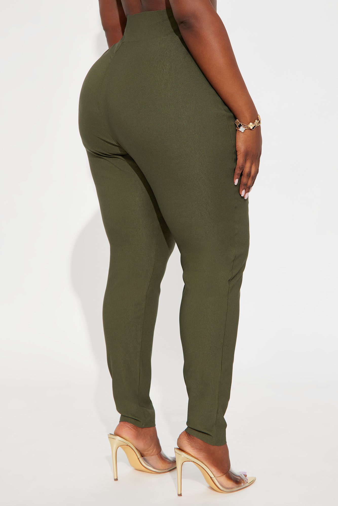 Venetian High Rise Pants - Olive