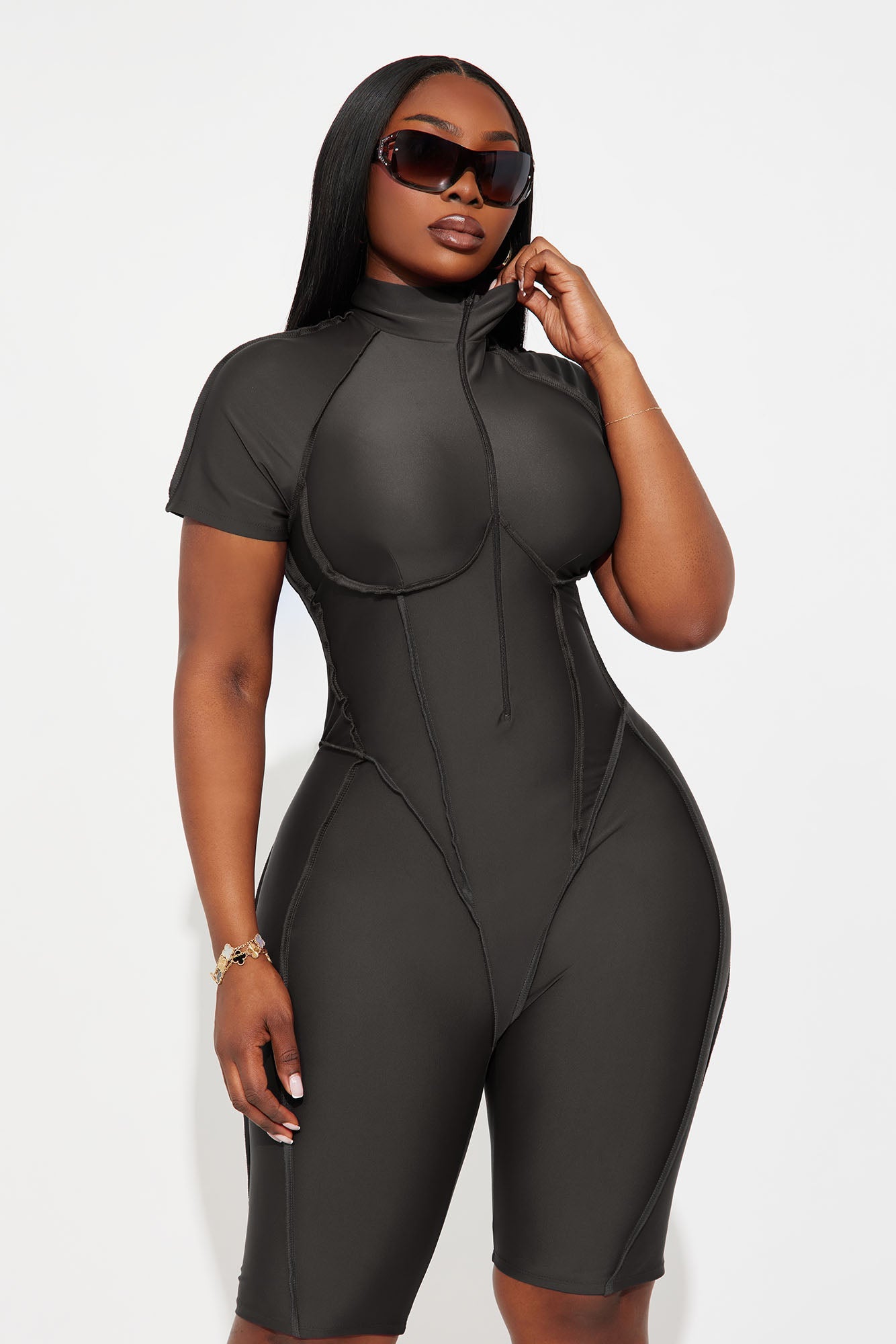 On The Daily Romper - Charcoal