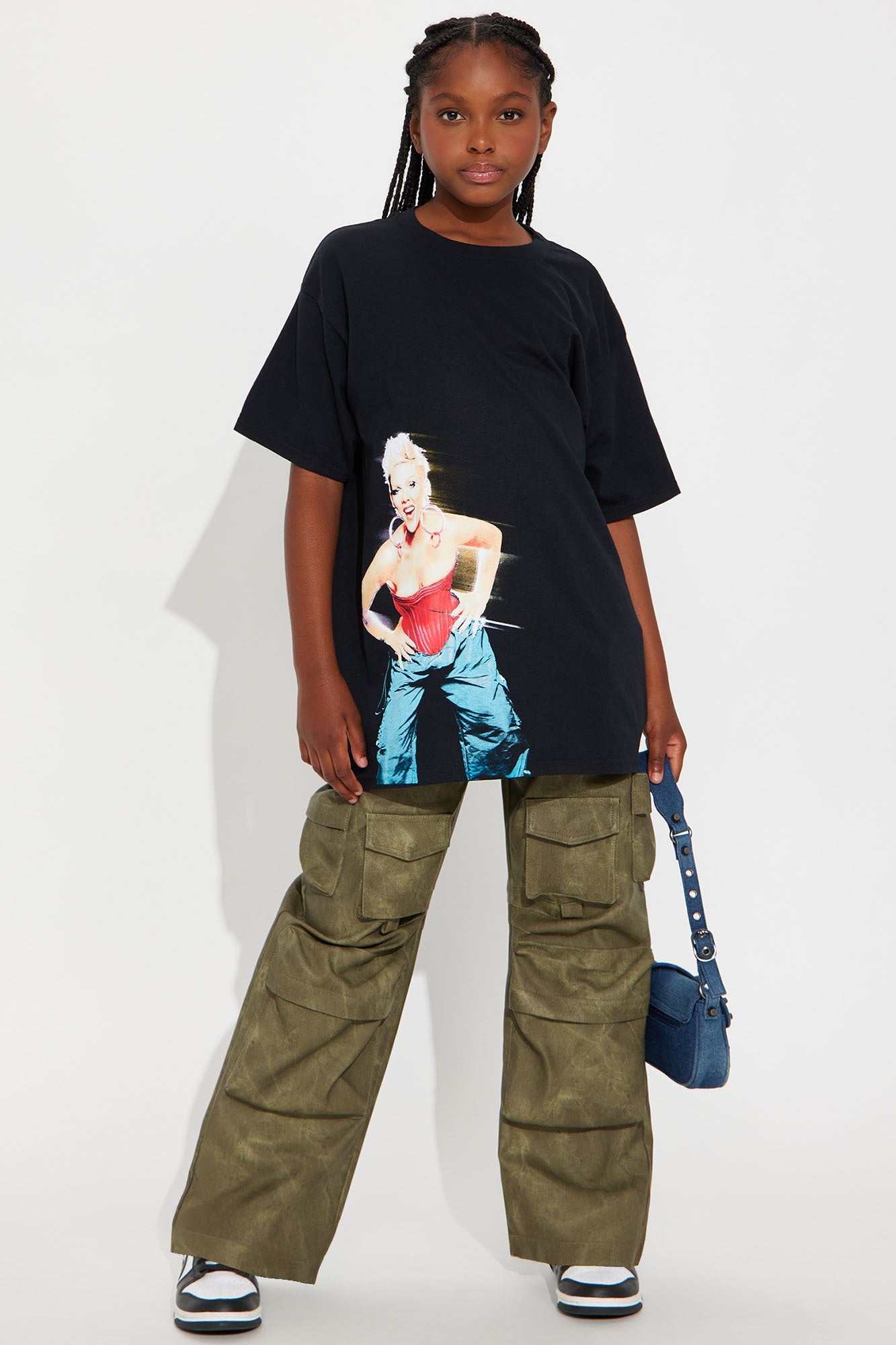 Mini Pink Still A Rockstar Short Sleeve Tee - Black