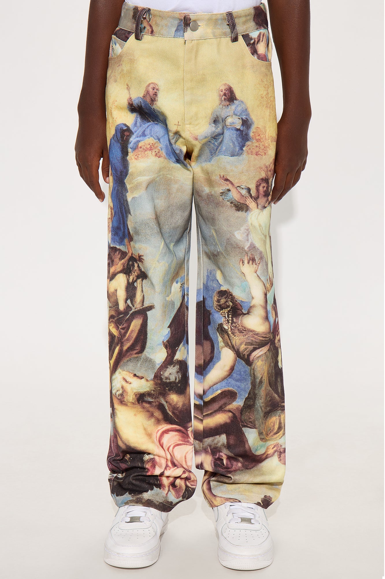 Mini Baggy In The Heavens Printed Pants - Multi Color