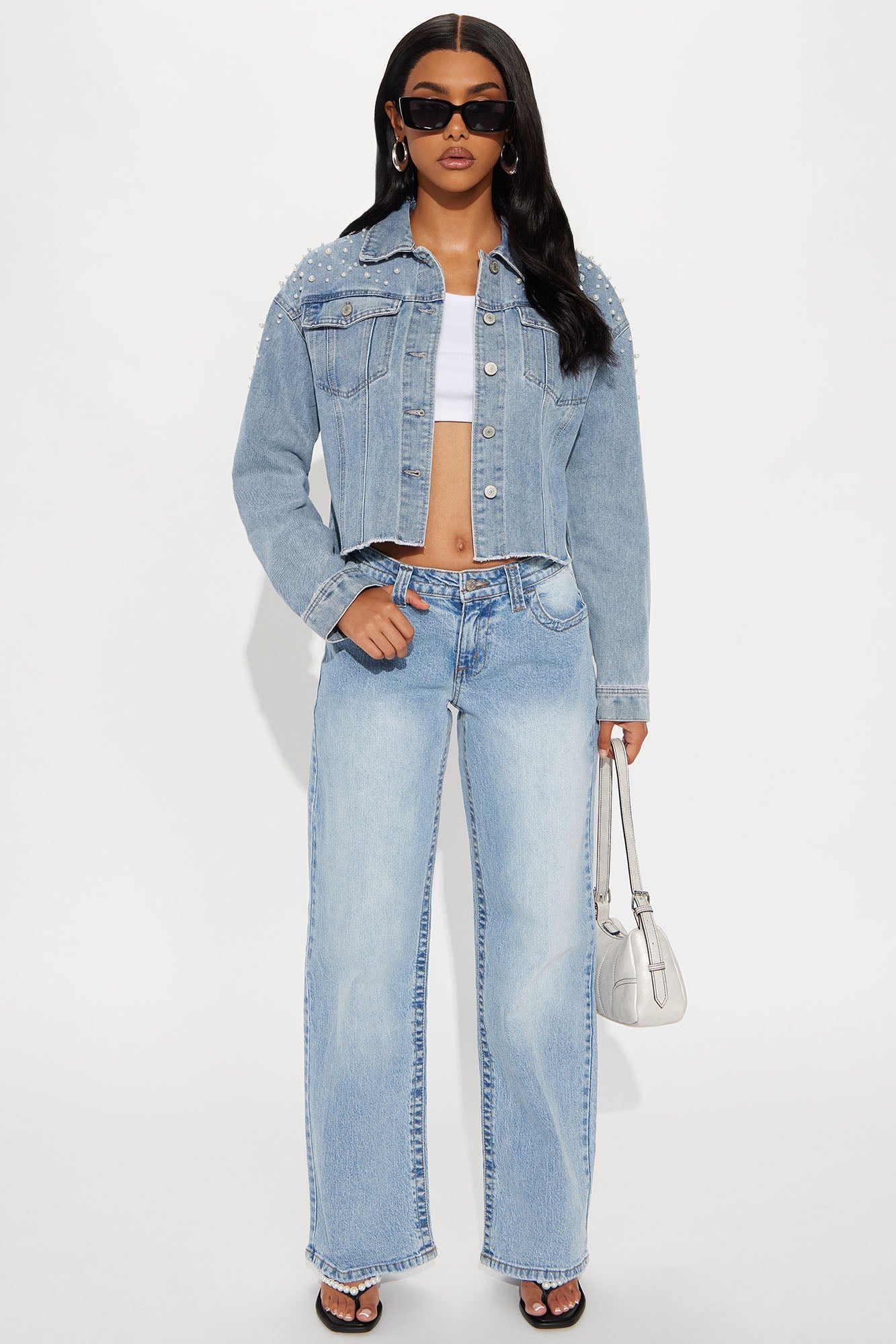 Line It Up Straight Leg Jeans - Light Wash