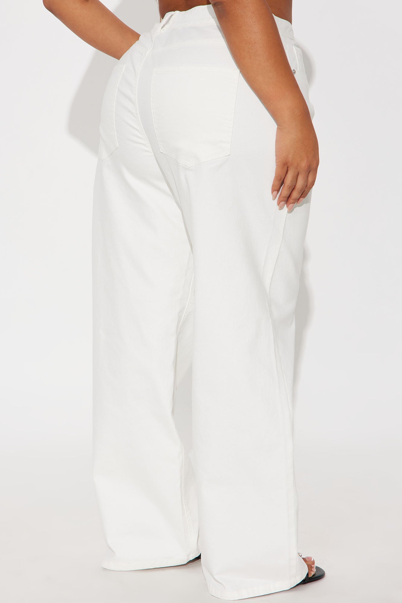 Cloud Nine Wide Leg Jeans - Cream