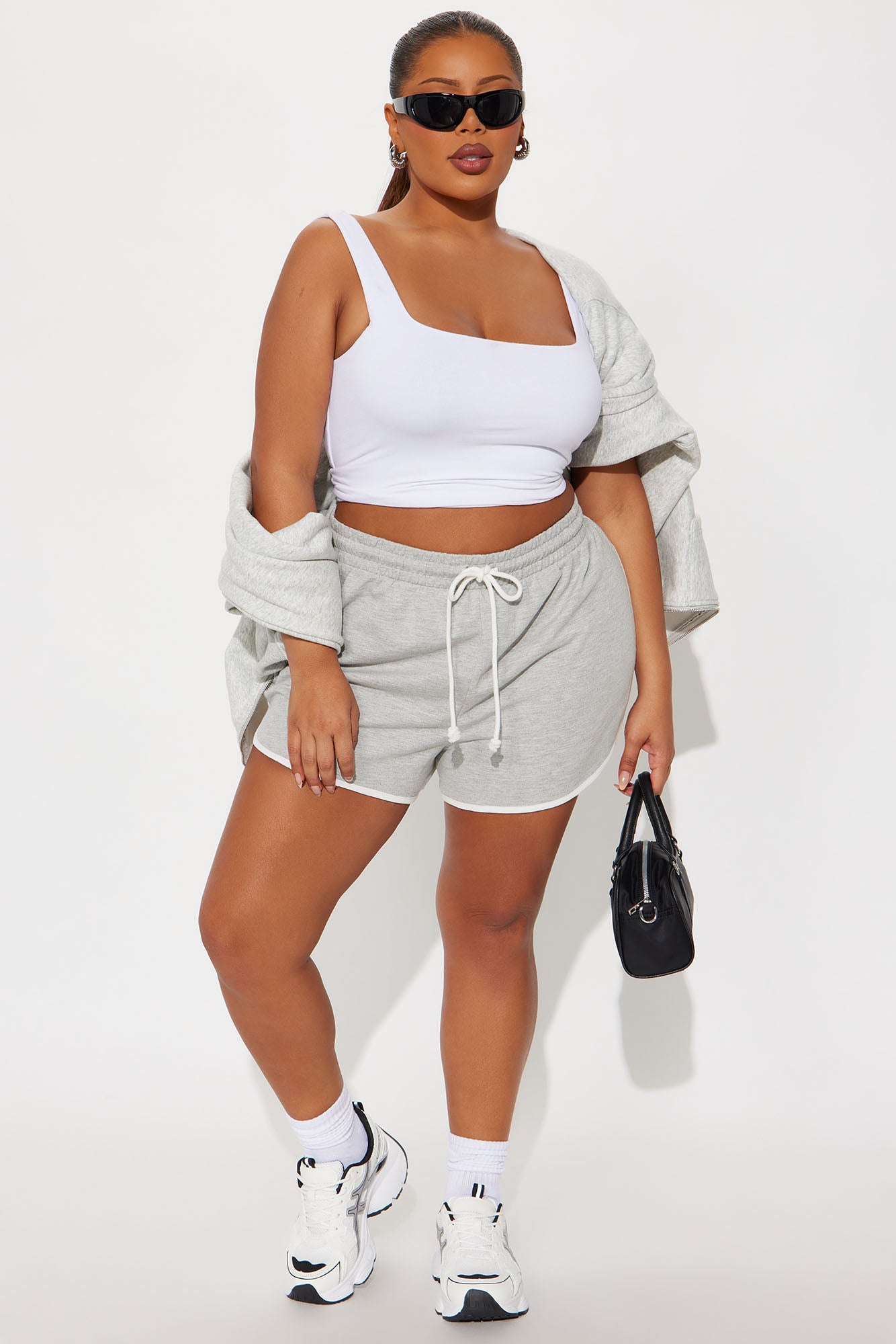 Hayden French Terry Dolphin Short - Grey/combo