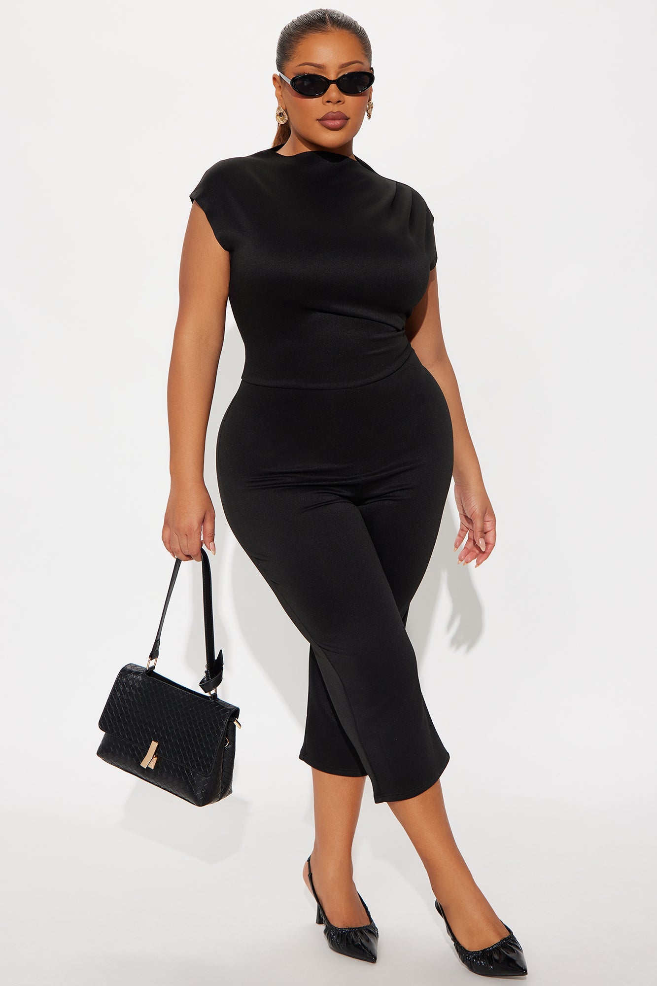 Bad Intentions Capri Jumpsuit - Black
