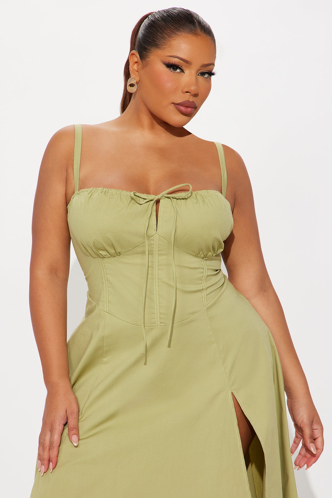 Juniper Midi Dress - Olive