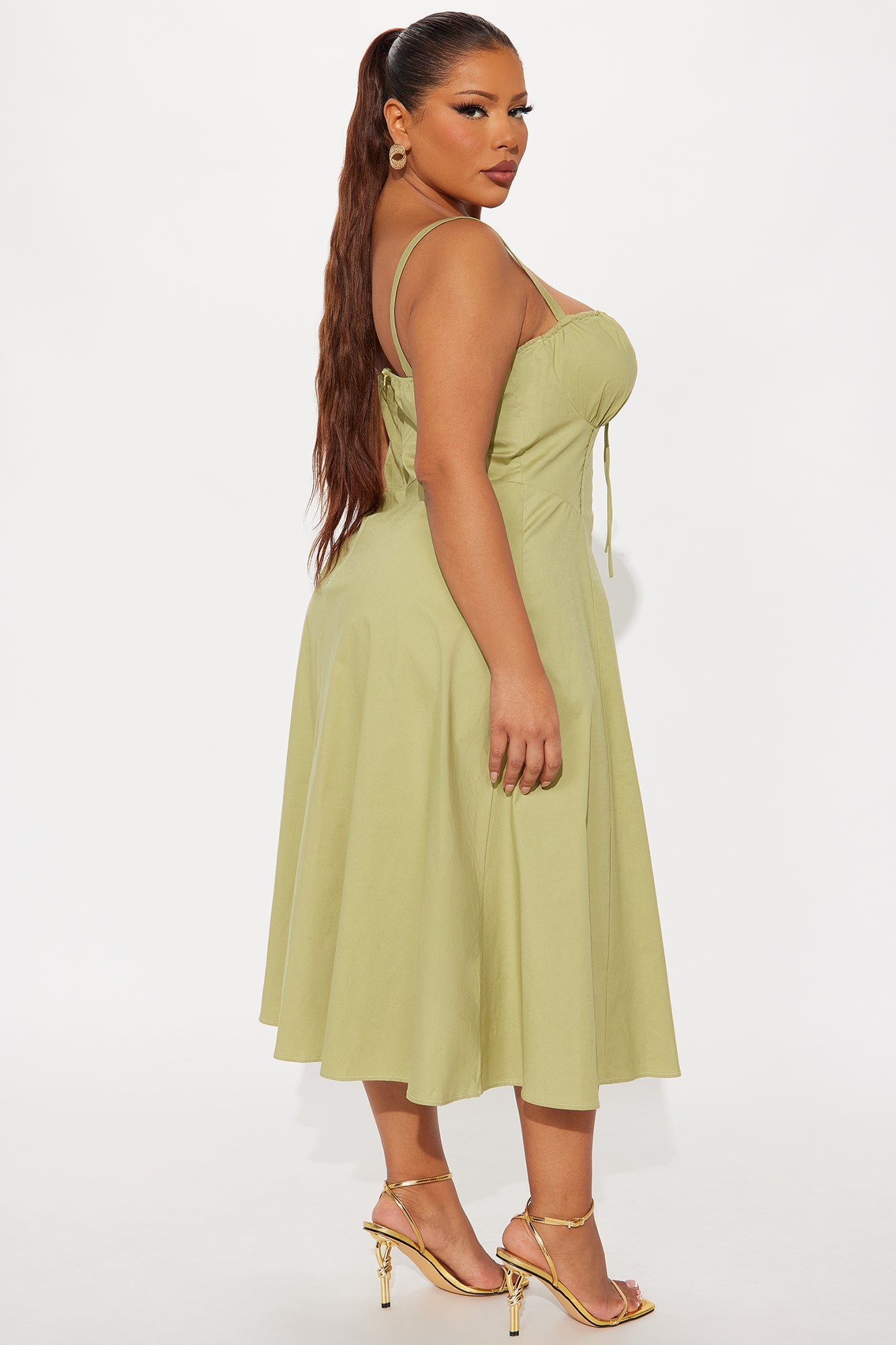 Juniper Midi Dress - Olive