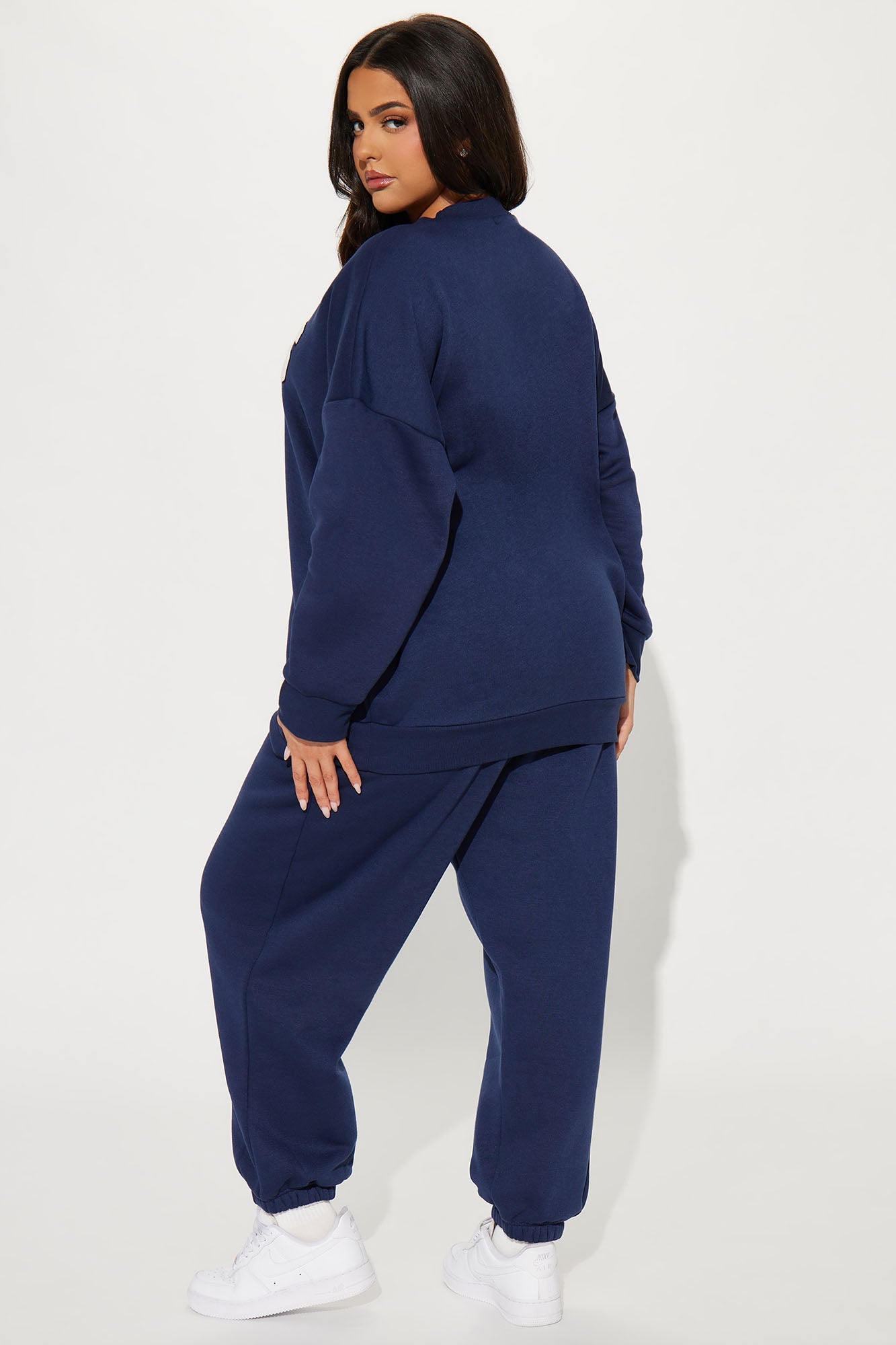 Staying In Paris Jogger Set - Navy
