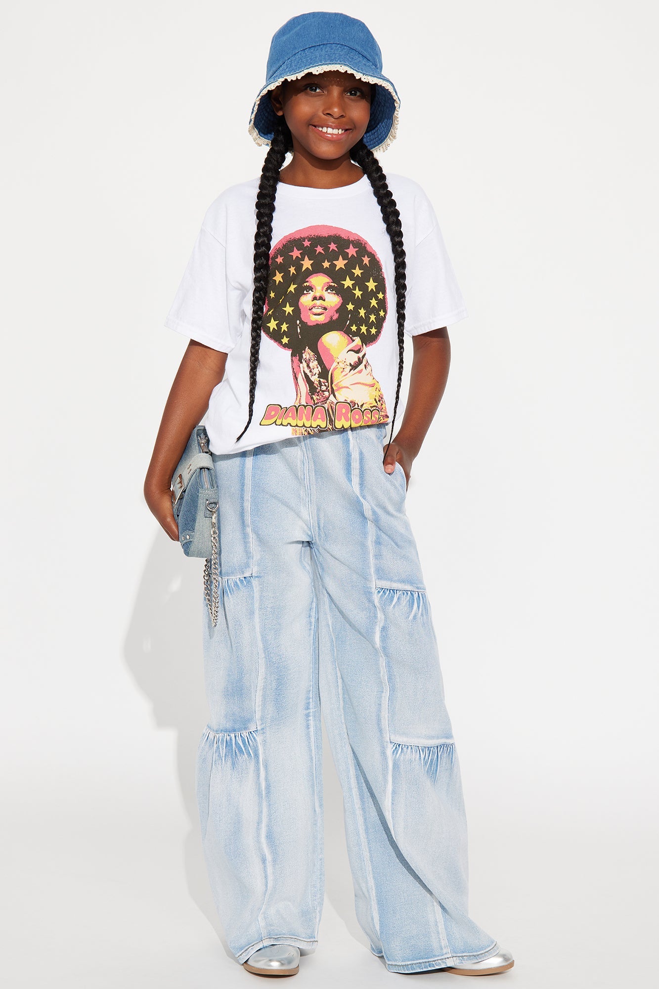 Mini Goin With The Flow Easy Fit Jeans - Light Wash