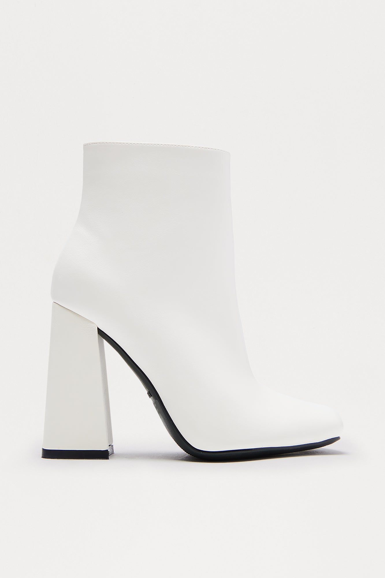 Jonas Block Heel Booties - White