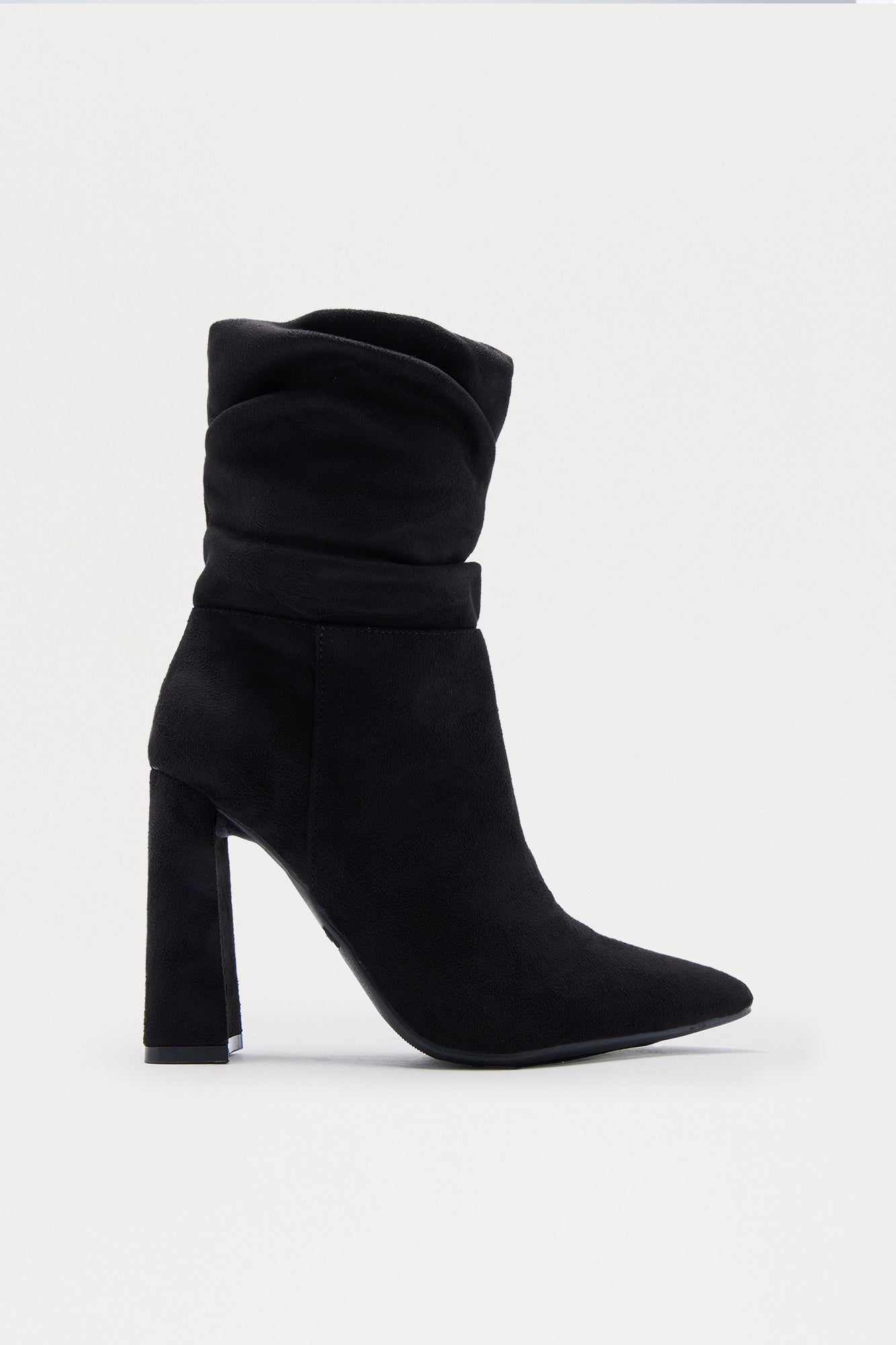 Kenny Ruched Booties - Black