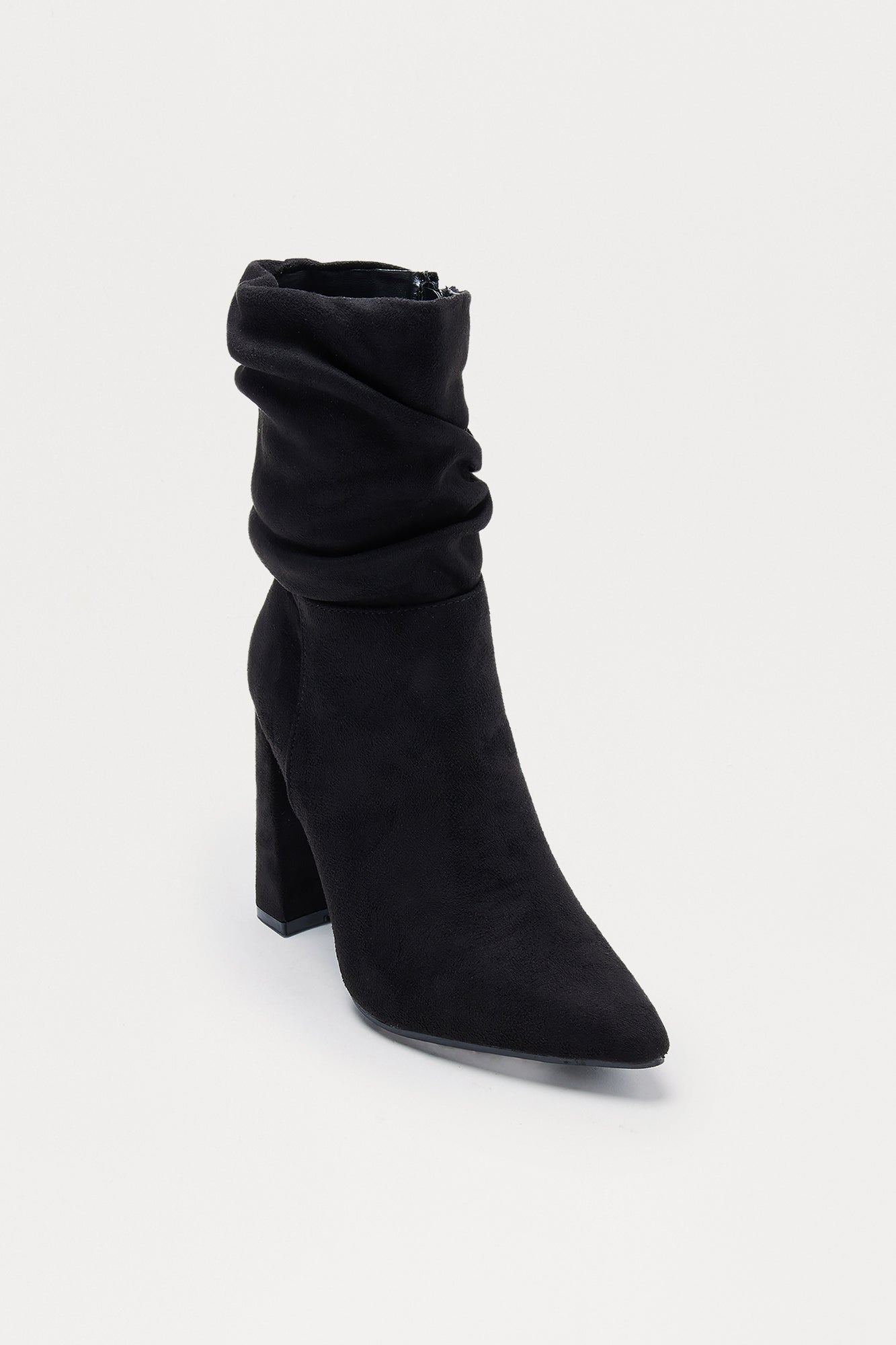 Kenny Ruched Booties - Black