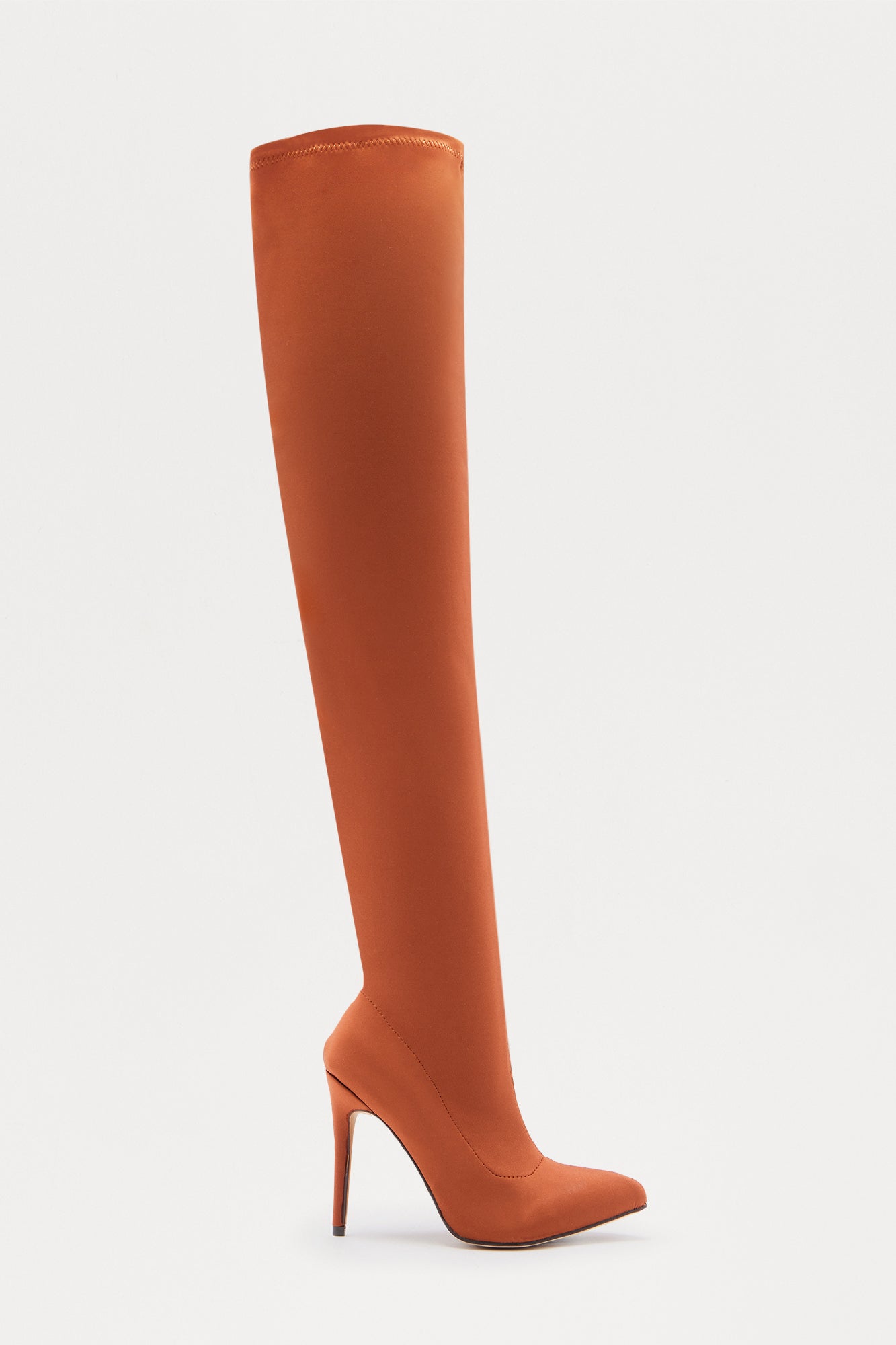 Impress You Over The Knee Boots - Cognac