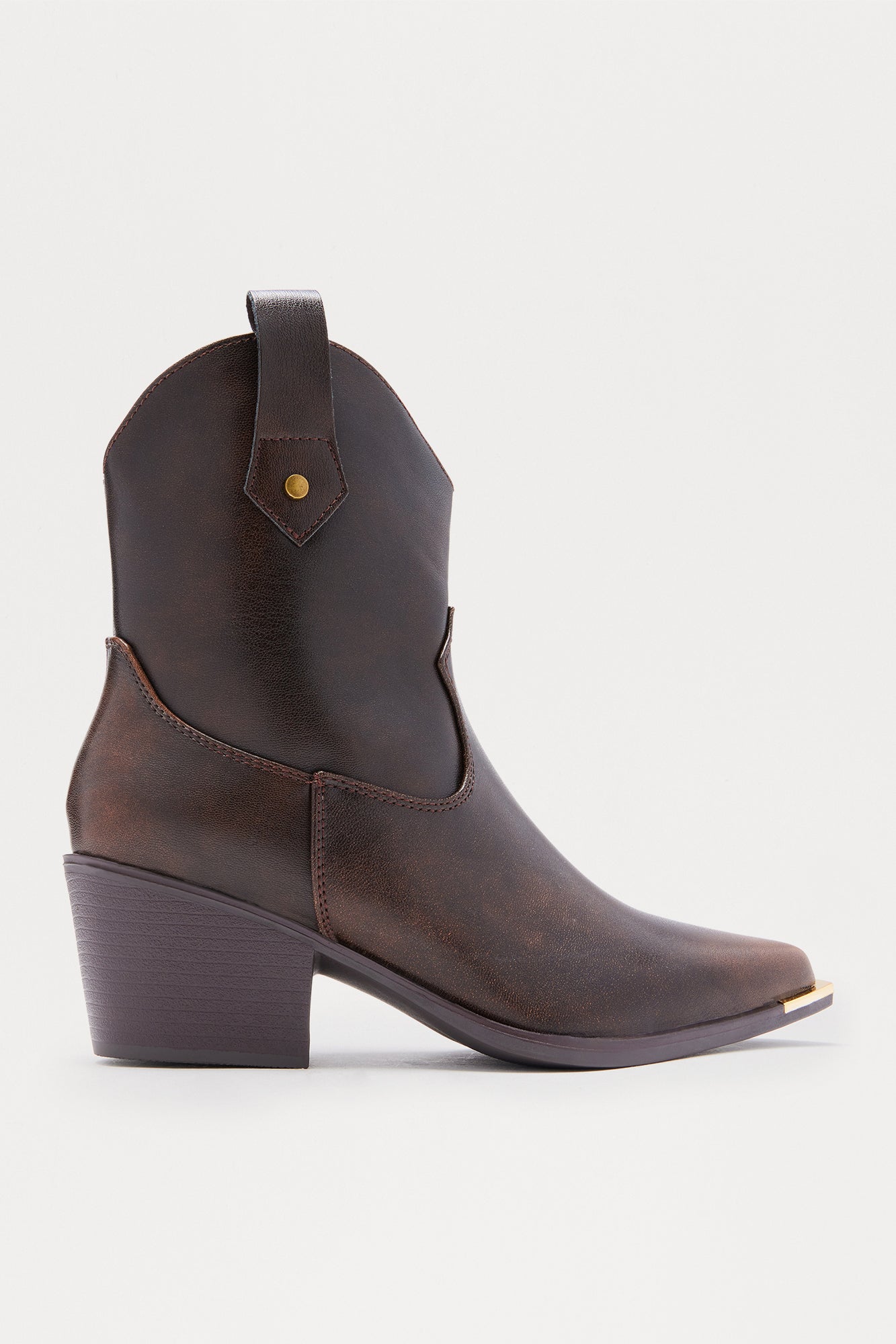 Everywhere Cowboy Booties - Brown
