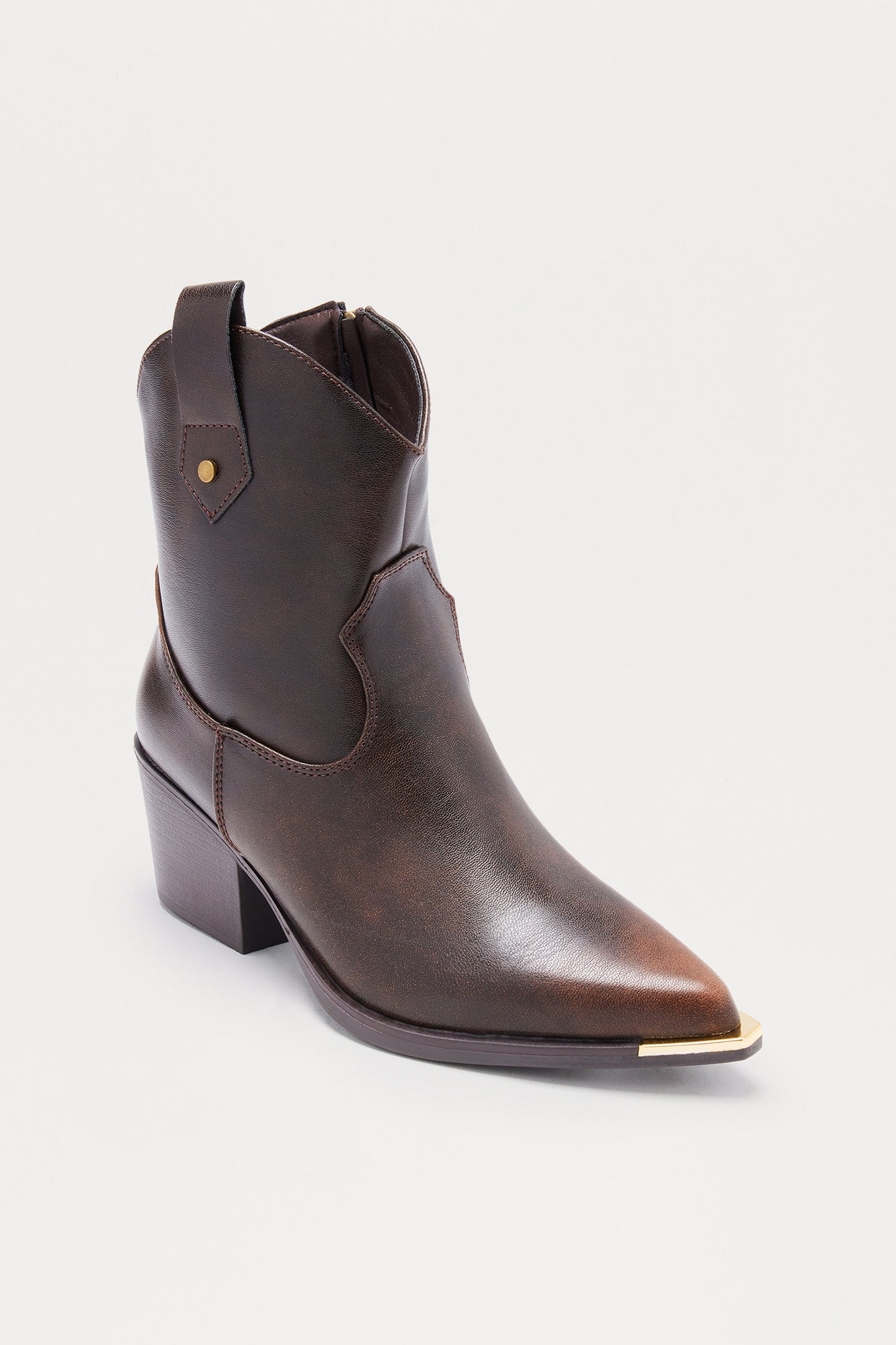 Everywhere Cowboy Booties - Brown