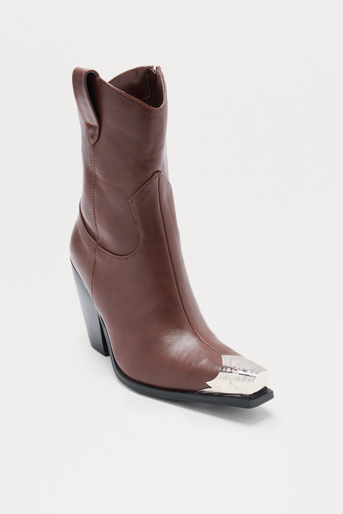 Western Cutie Cowboy Booties - Chocolate