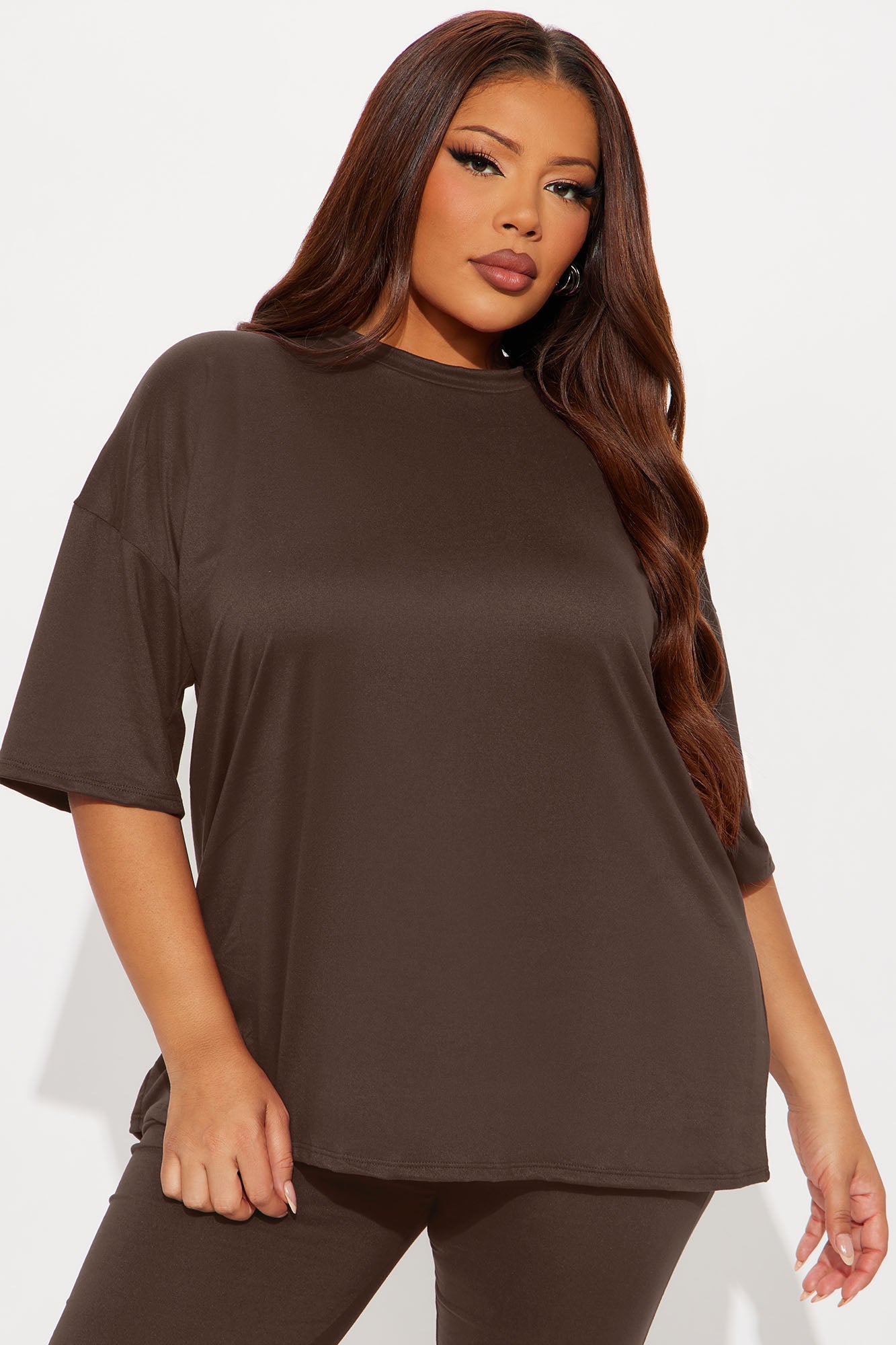 Weekend Vibes Capri Set - Chocolate
