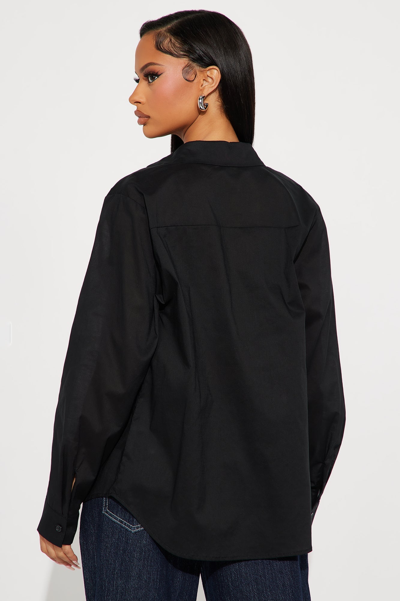 Simplicity Button Up Shirt - Black
