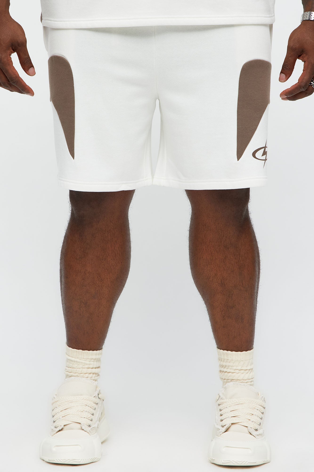 Young Leader Sweatshorts - White