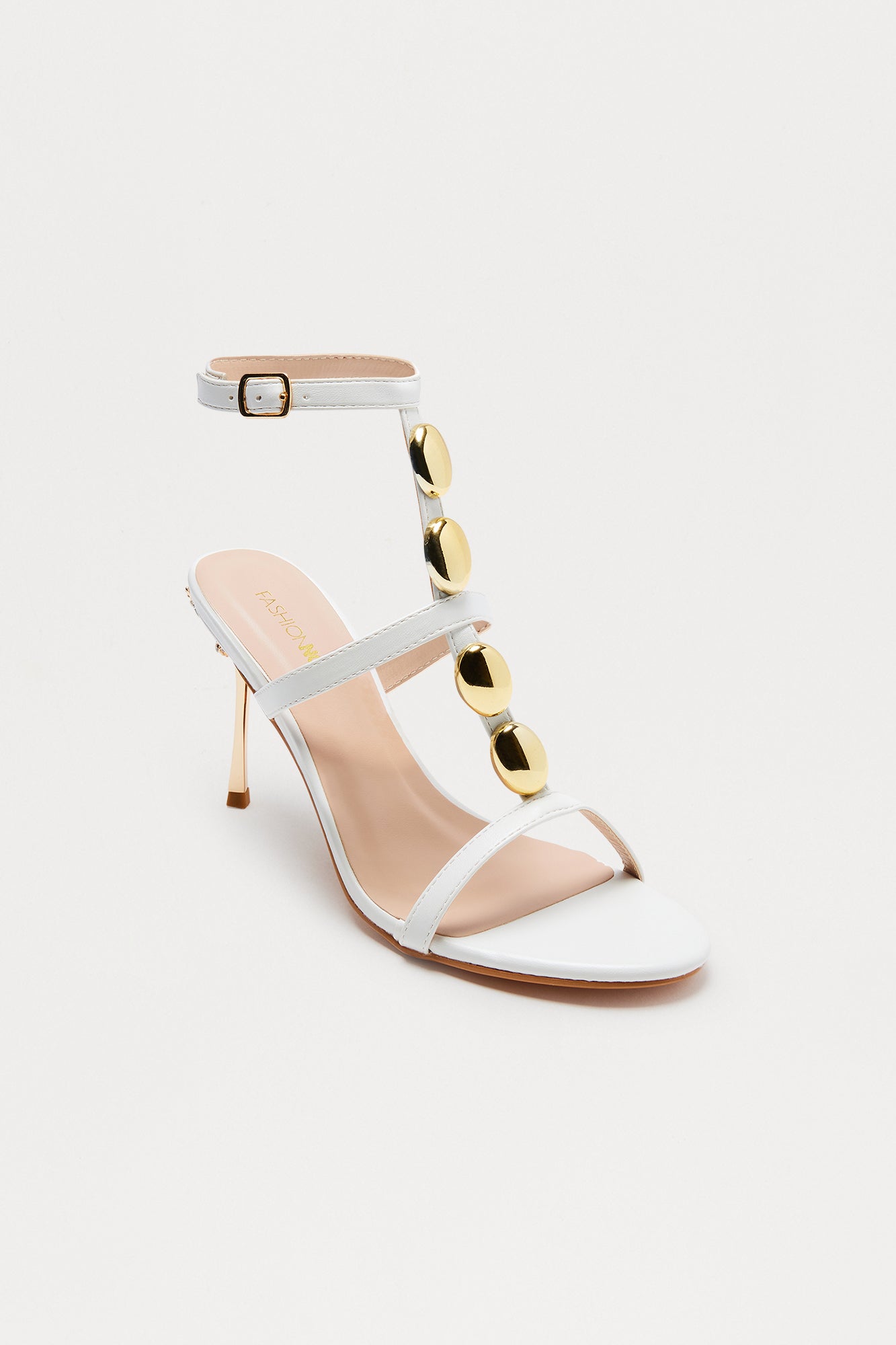 Paloma Hardware Butterfly Heels - White