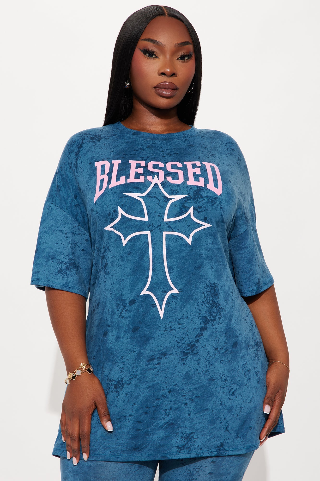 So Blessed Pant Set - Indigo