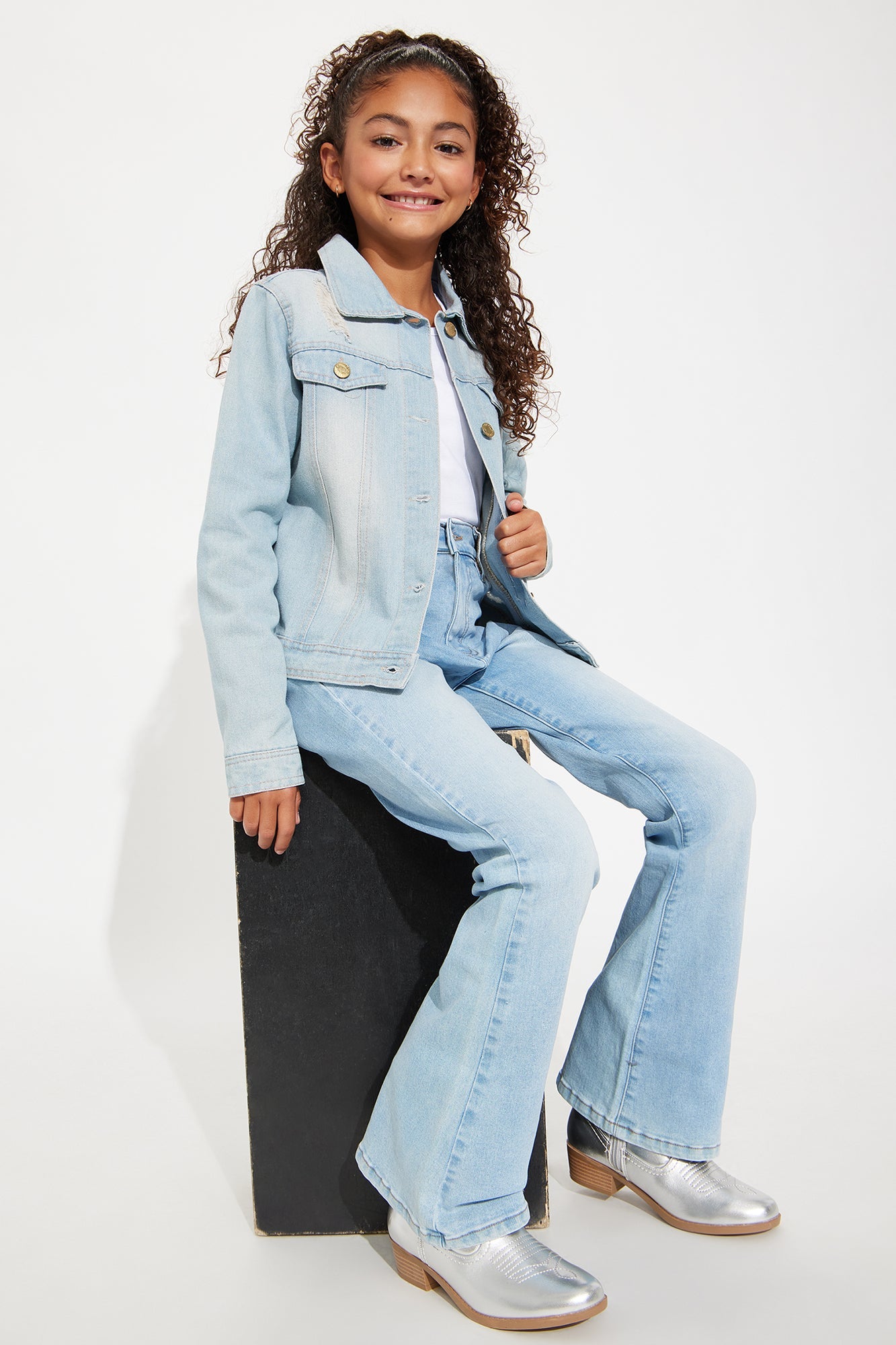 Mini Dare To Flare Jeans - Medium Blue Wash