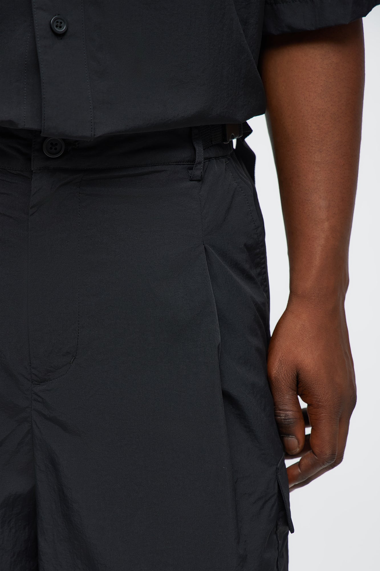 Super Baggy Philip Nylon Short - Black