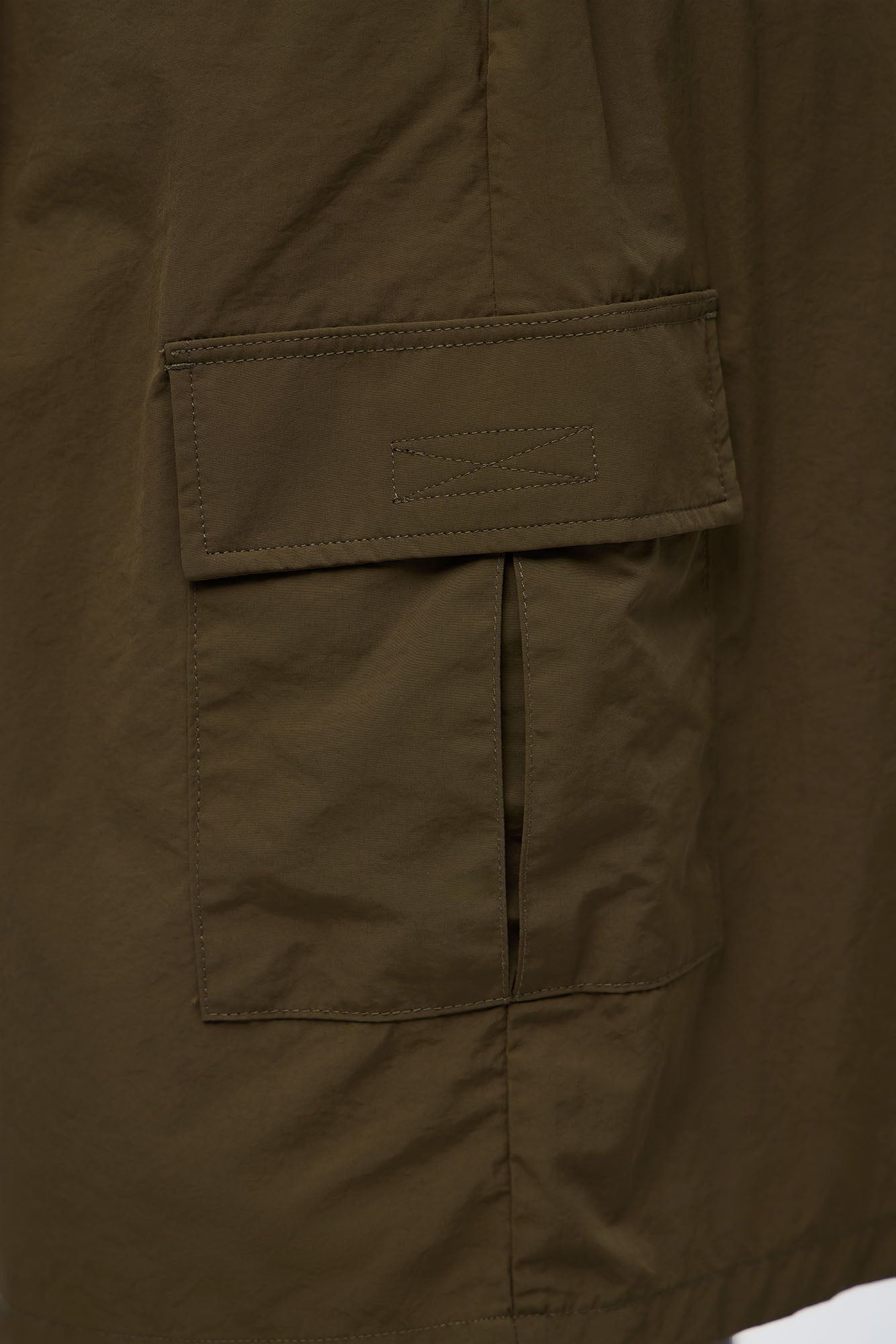 Super Baggy Philip Nylon Short - Olive
