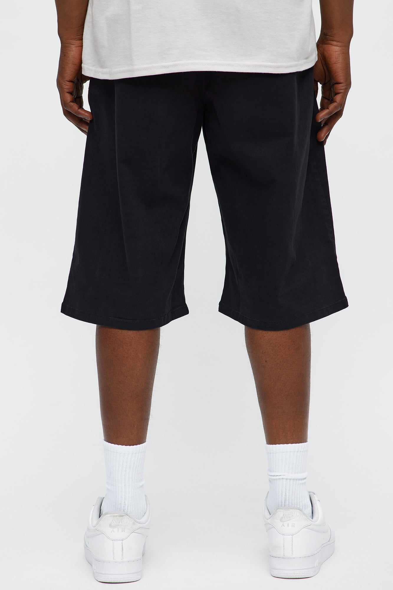 Baggy Oversized Pocket Cargo Shorts - Black